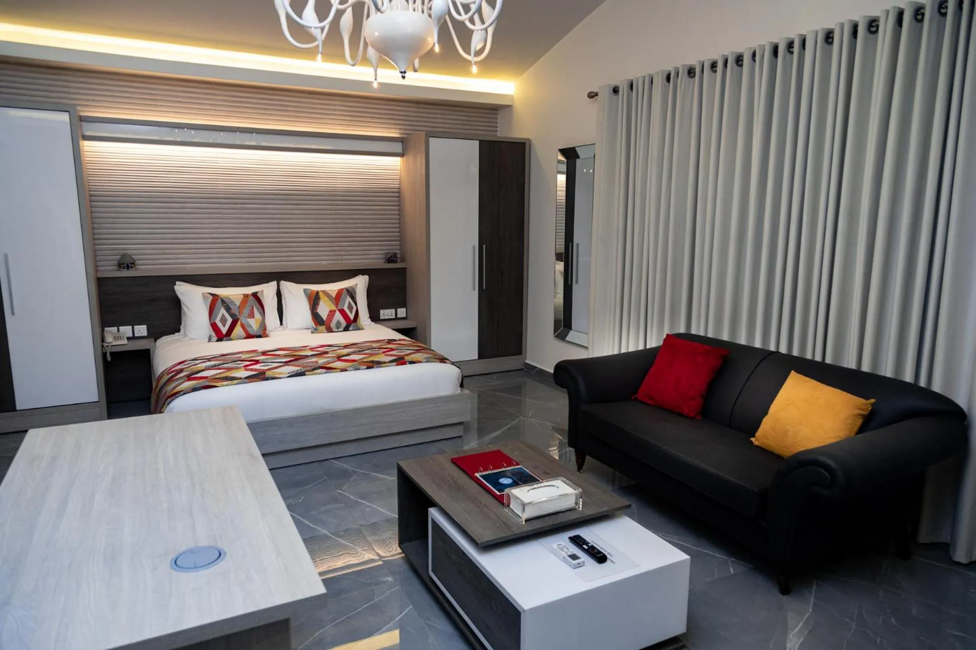 Bed in Home Suites Boutique Hotel Freetown