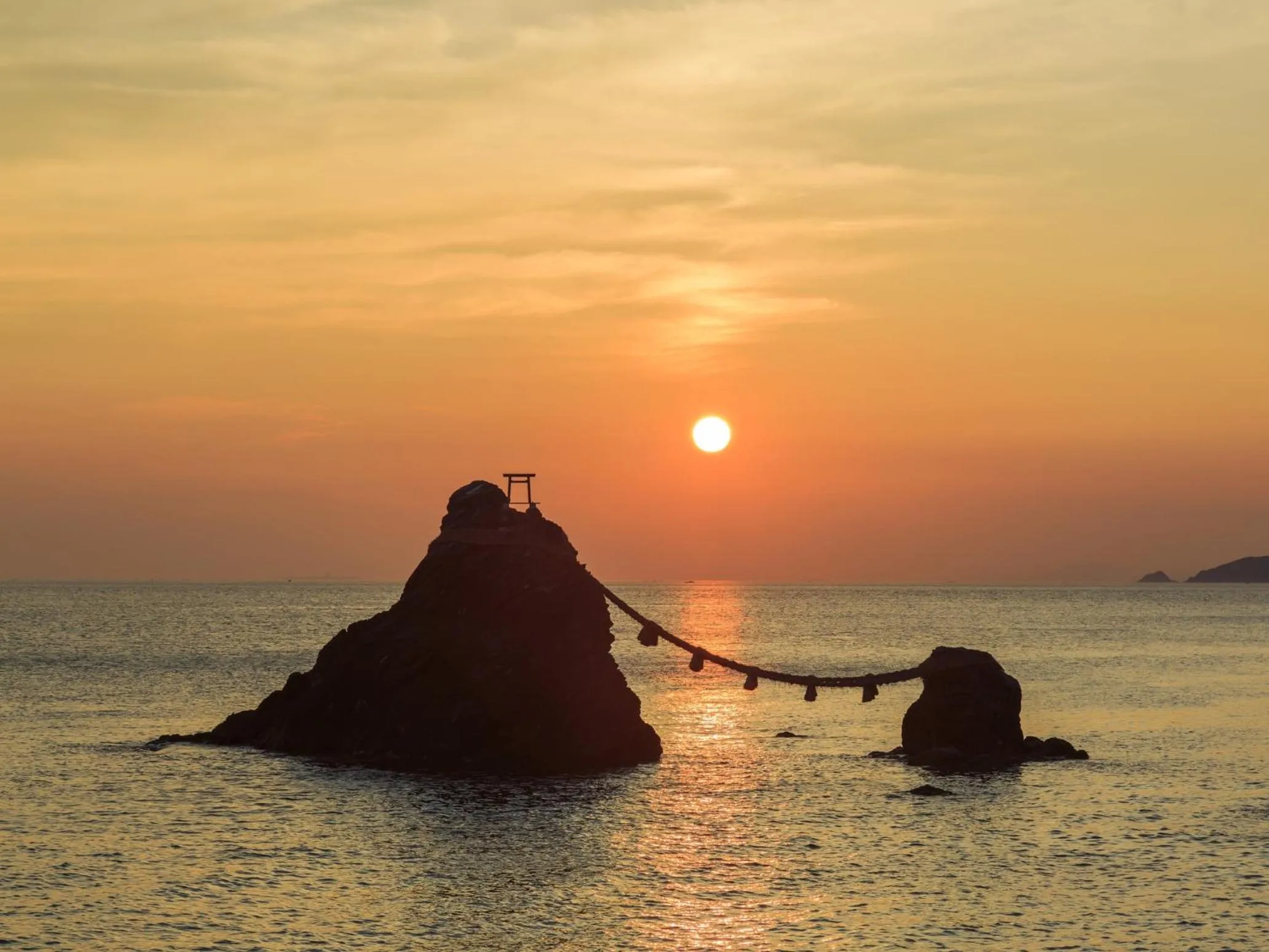 Sunrise in Hotel Castle Inn Ise