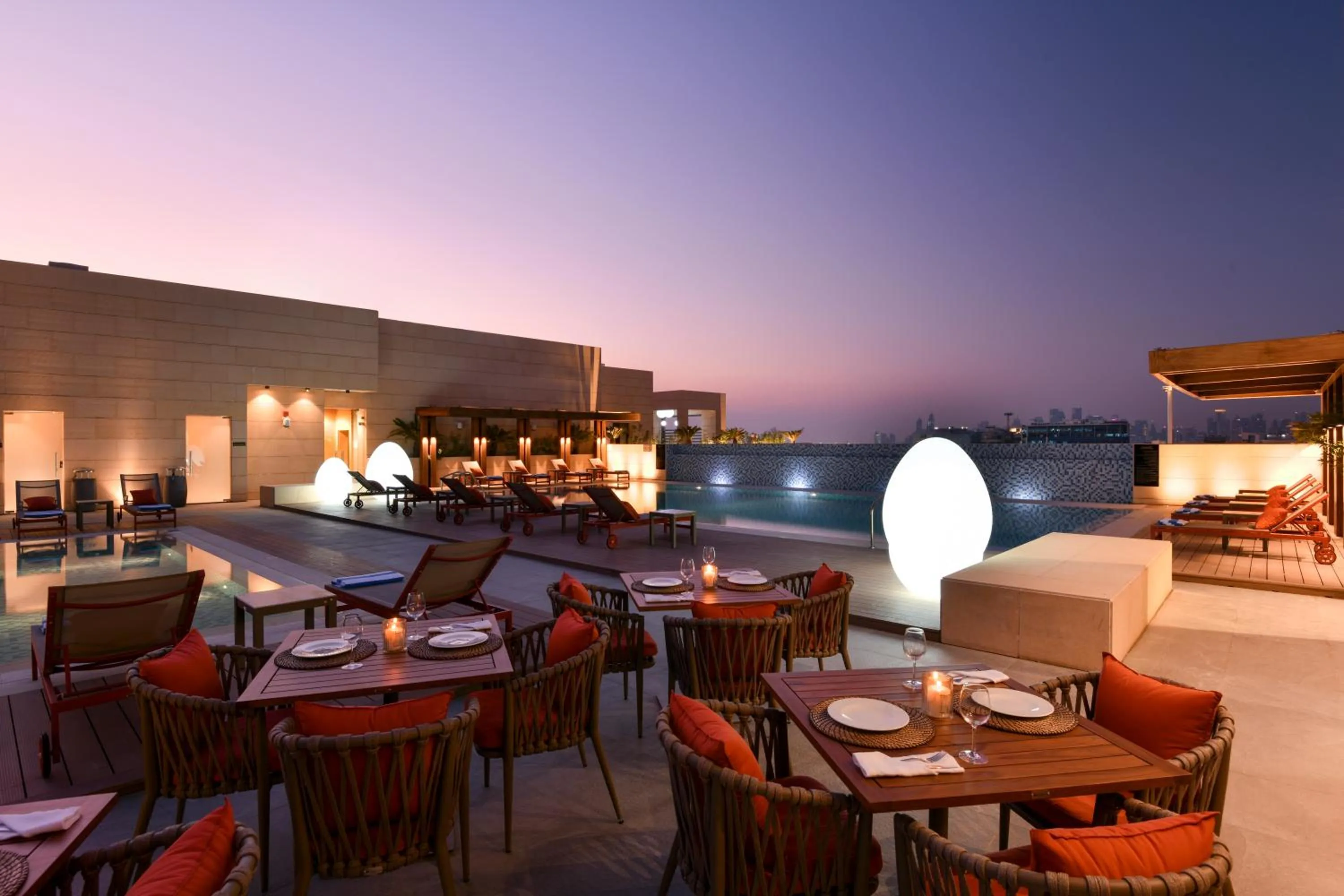 Seating area in Le Mirage Downtown