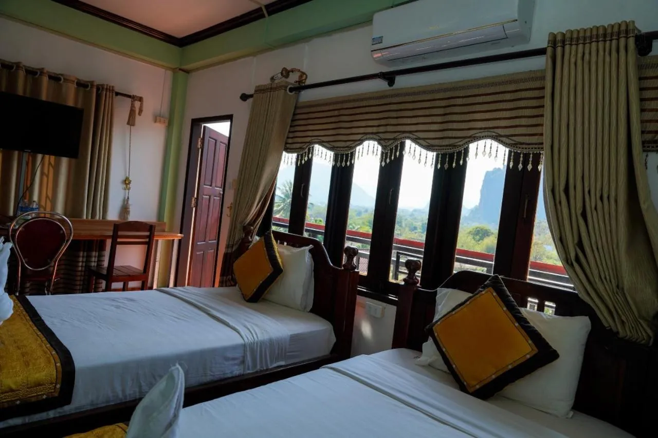 Bed in Bountang Mountain View Riverside Hotel