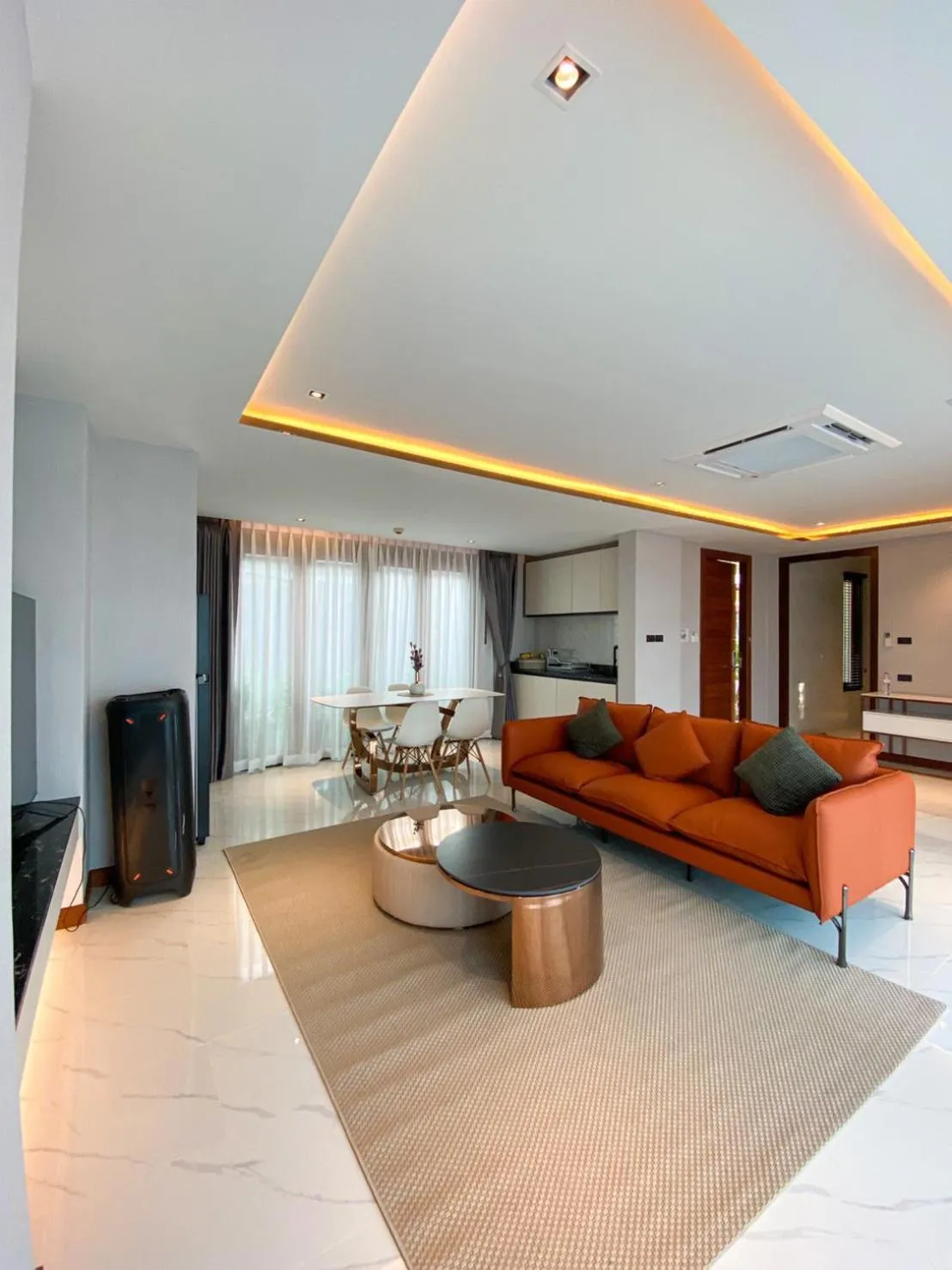 Seating area in Yotaka Khanom