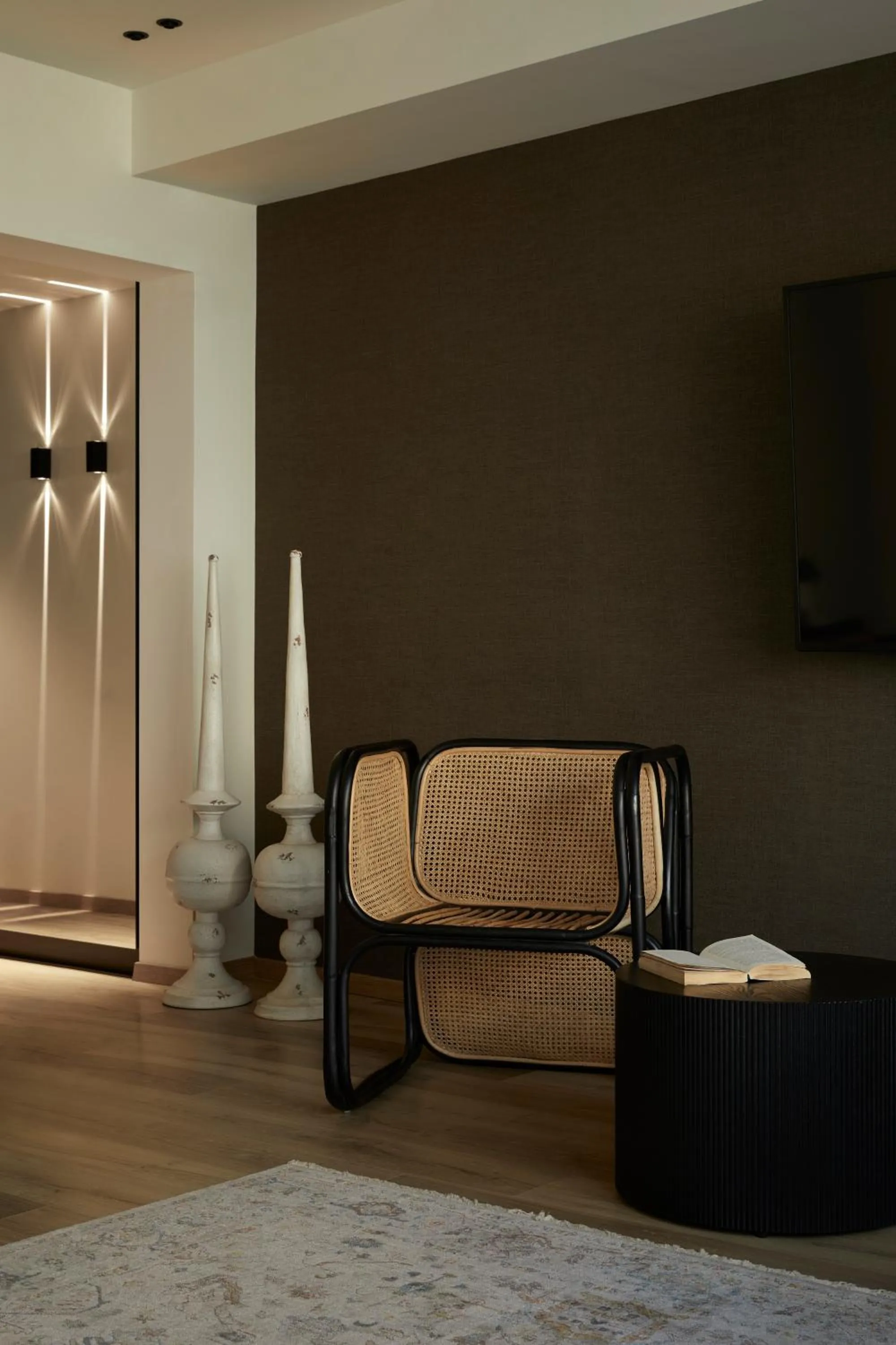 Living room in Athens Woo Suites