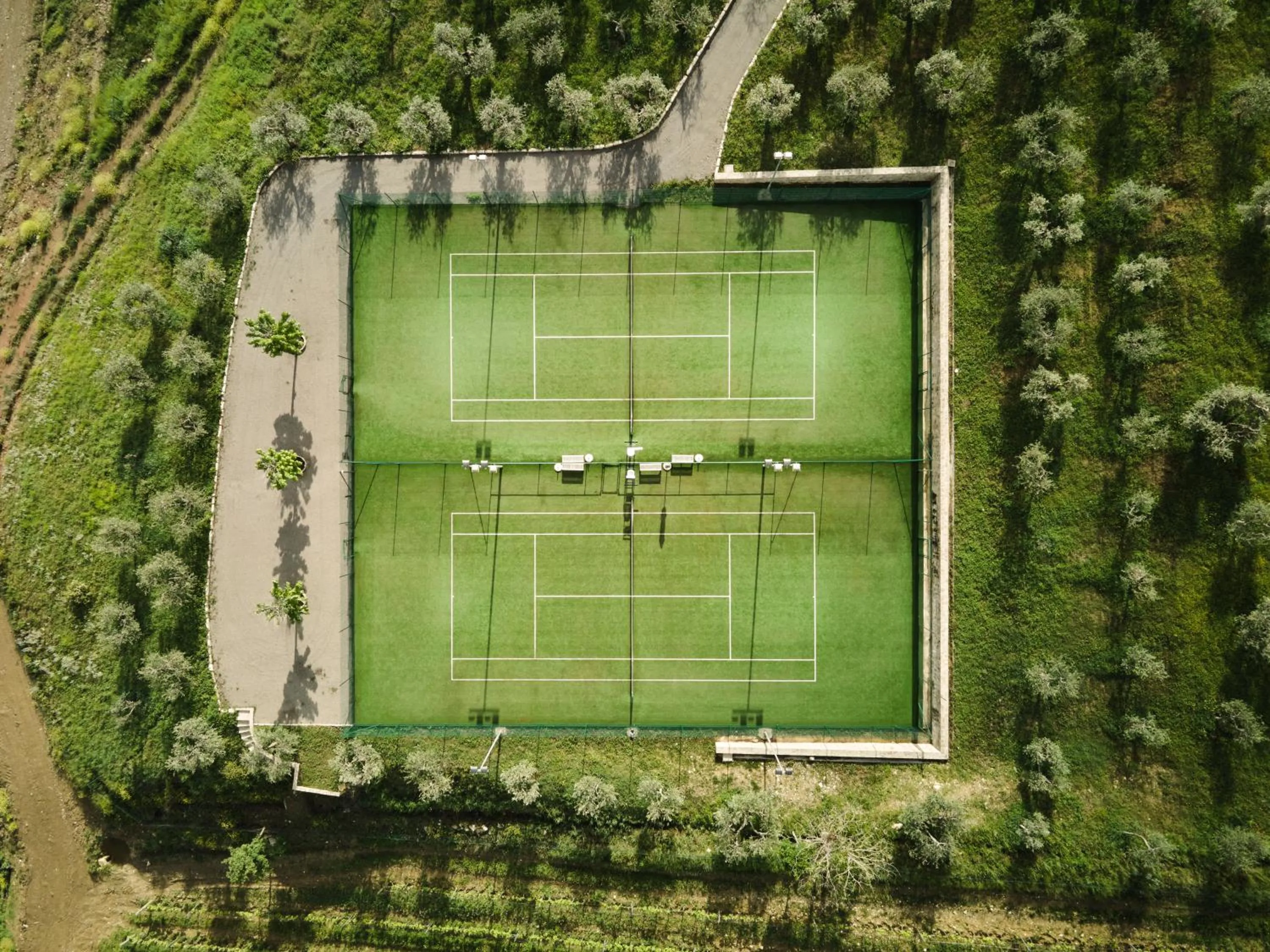 Tennis court in The Club House
