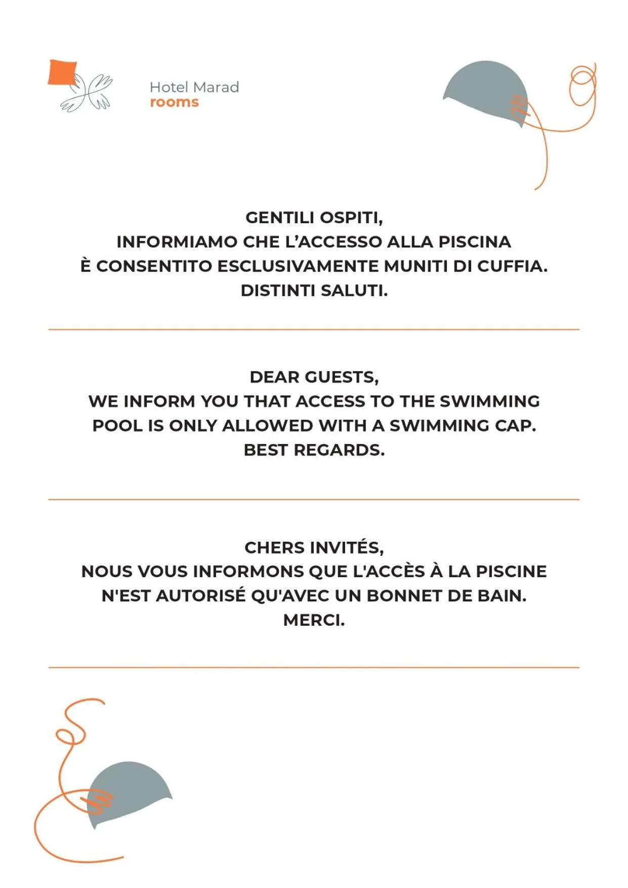 Text overlay in Hotel Marad