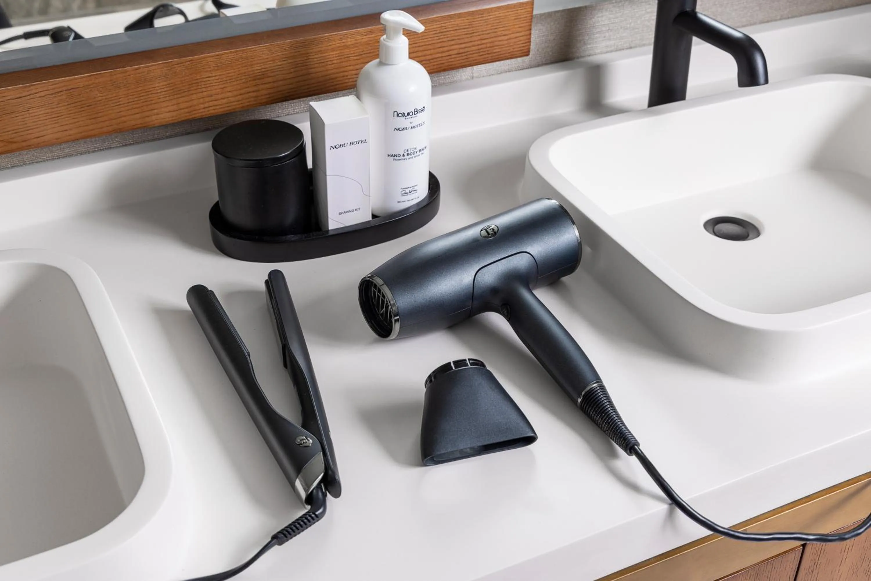 hair dryier in Nobu Hotel Atlanta