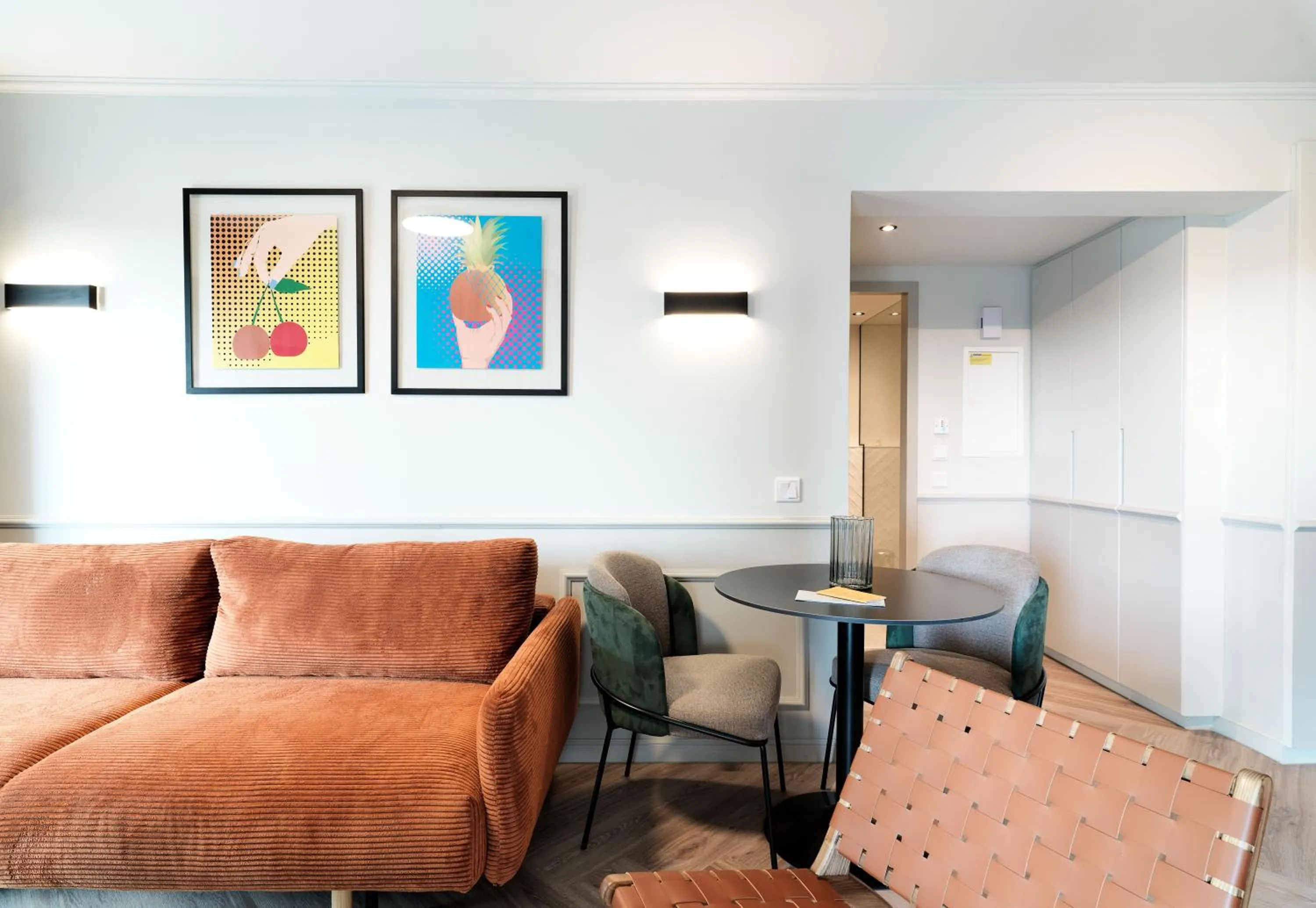 Seating area in LIV The City Suites ADULTS ONLY