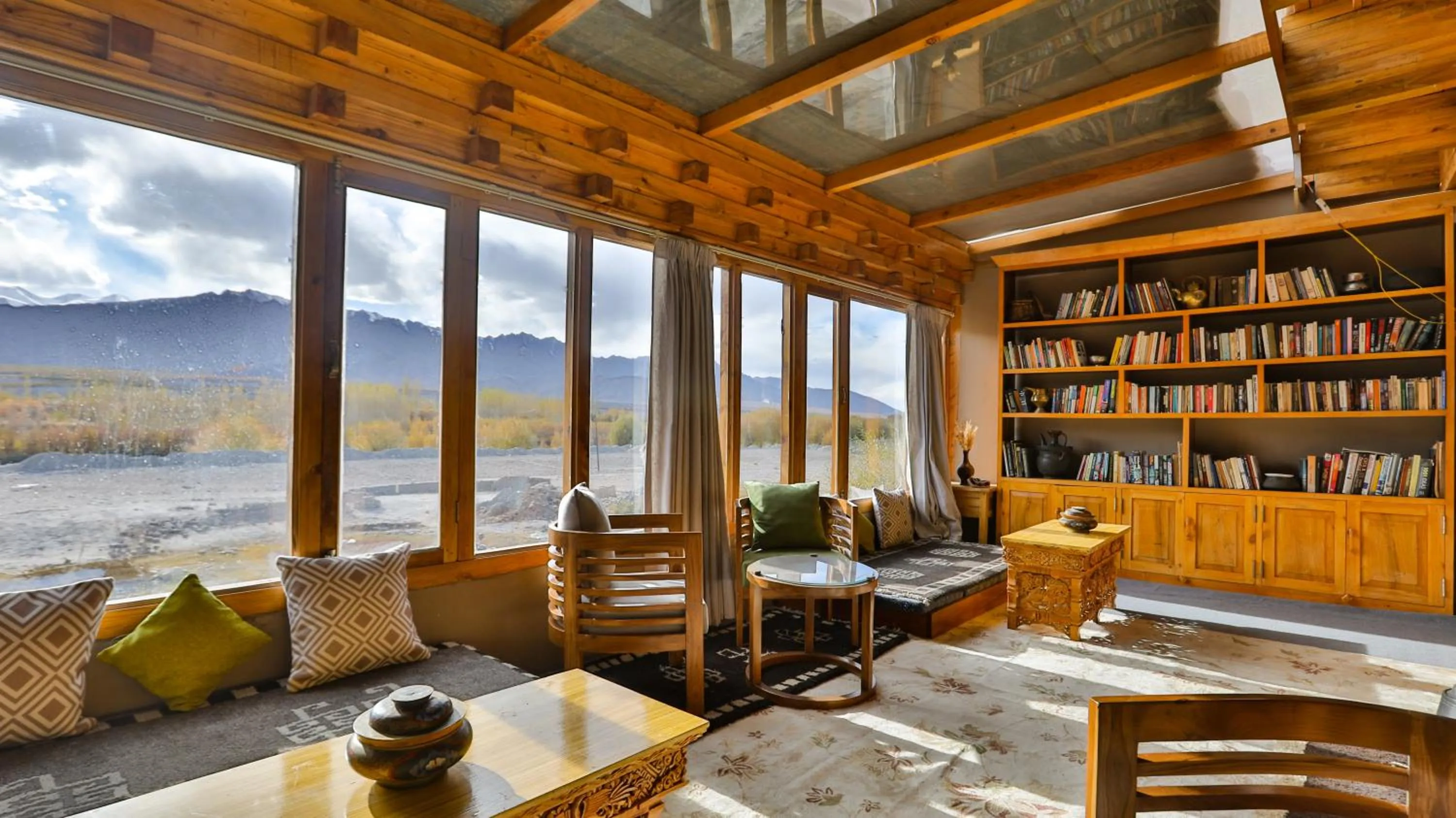 Library in Dakpa House Ladakh