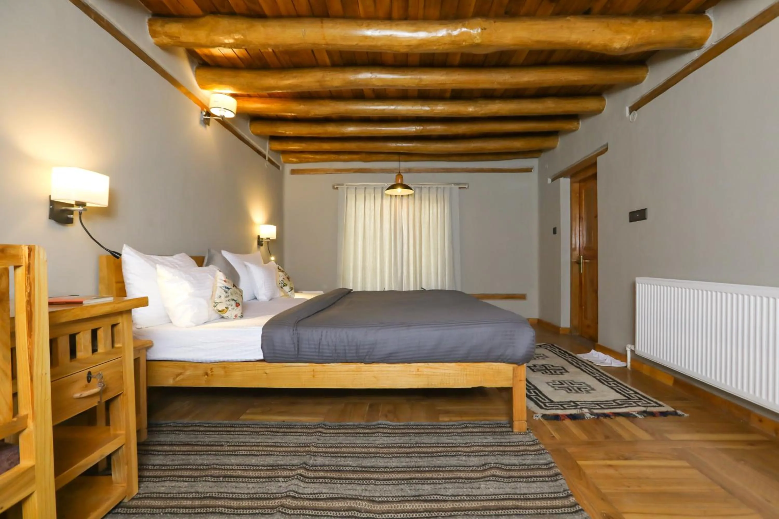 Bed in Dakpa House Ladakh