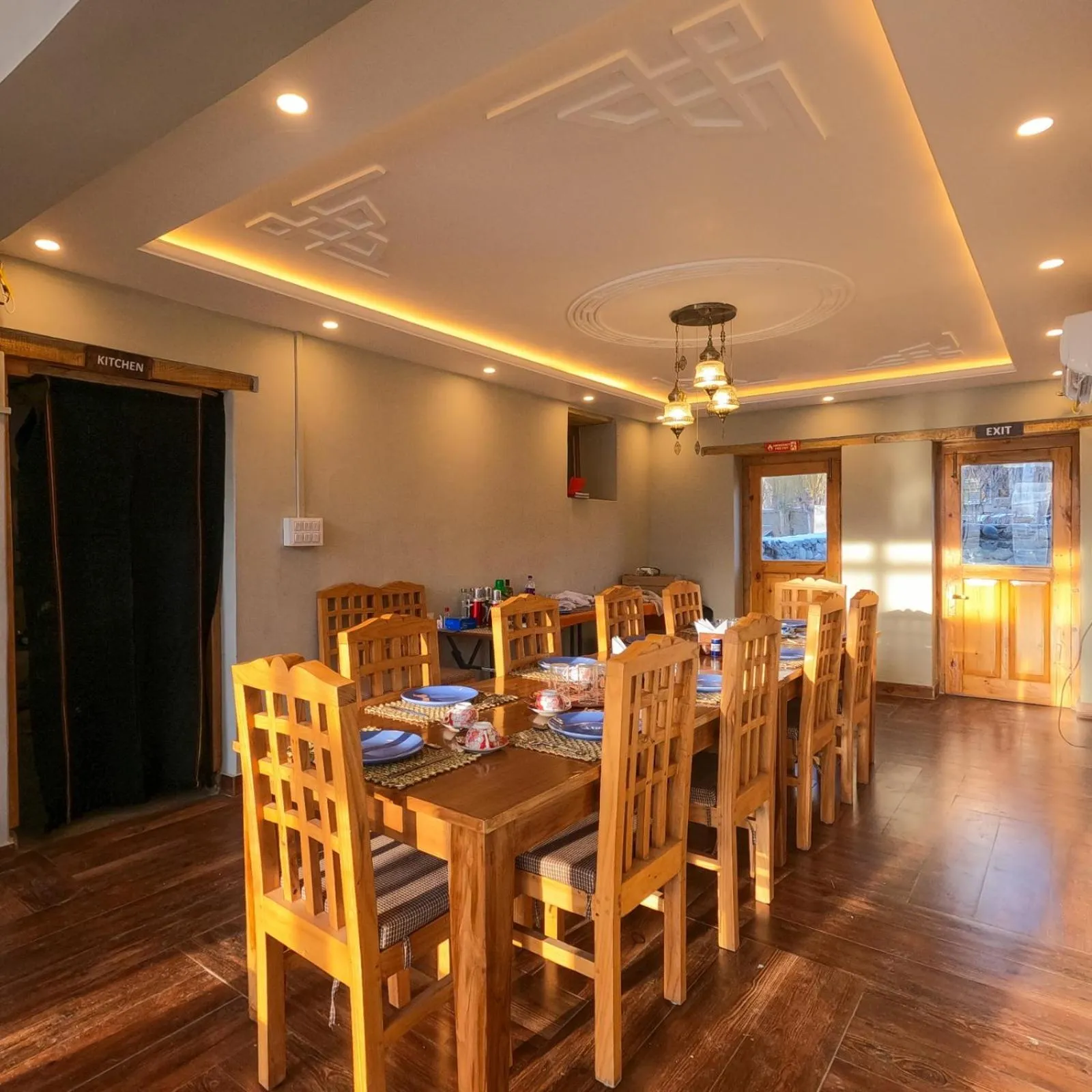 Dining area in Dakpa House Ladakh