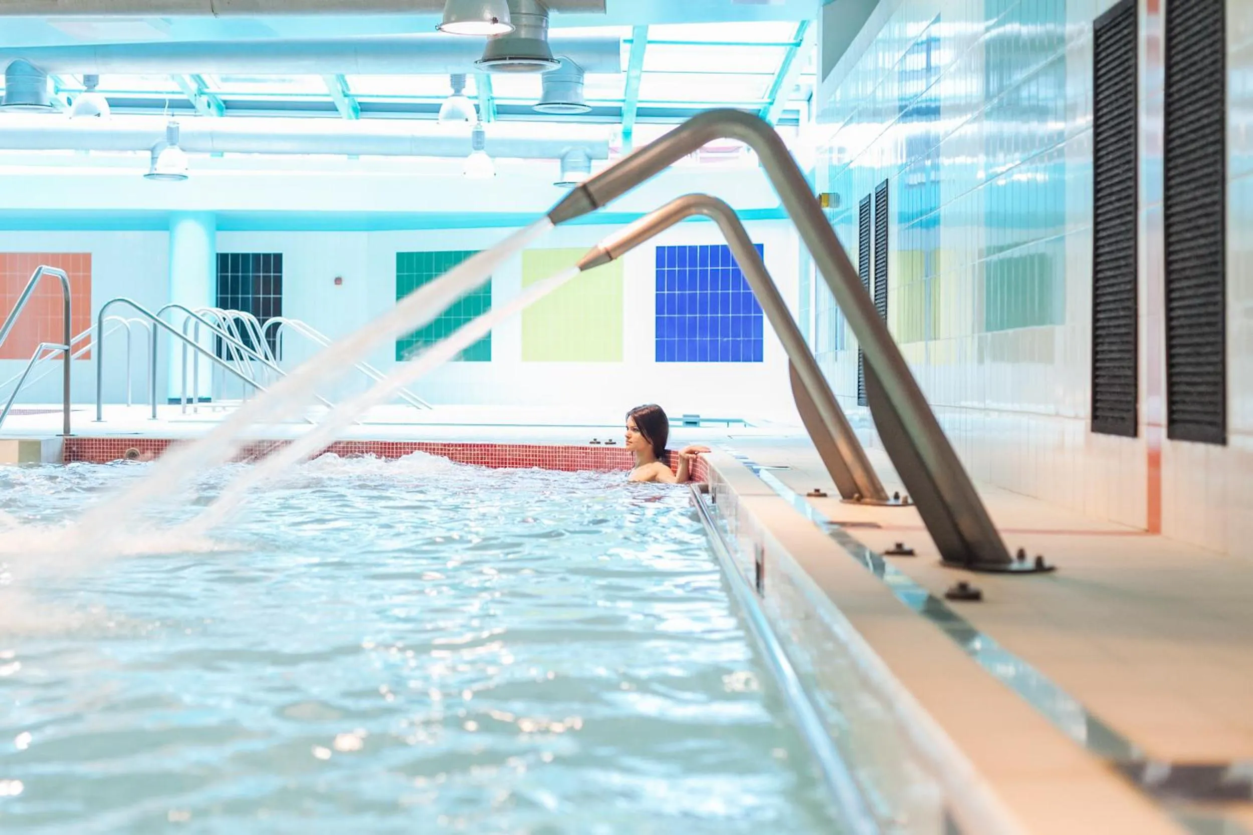 Swimming pool in Victoria Terme Hotel