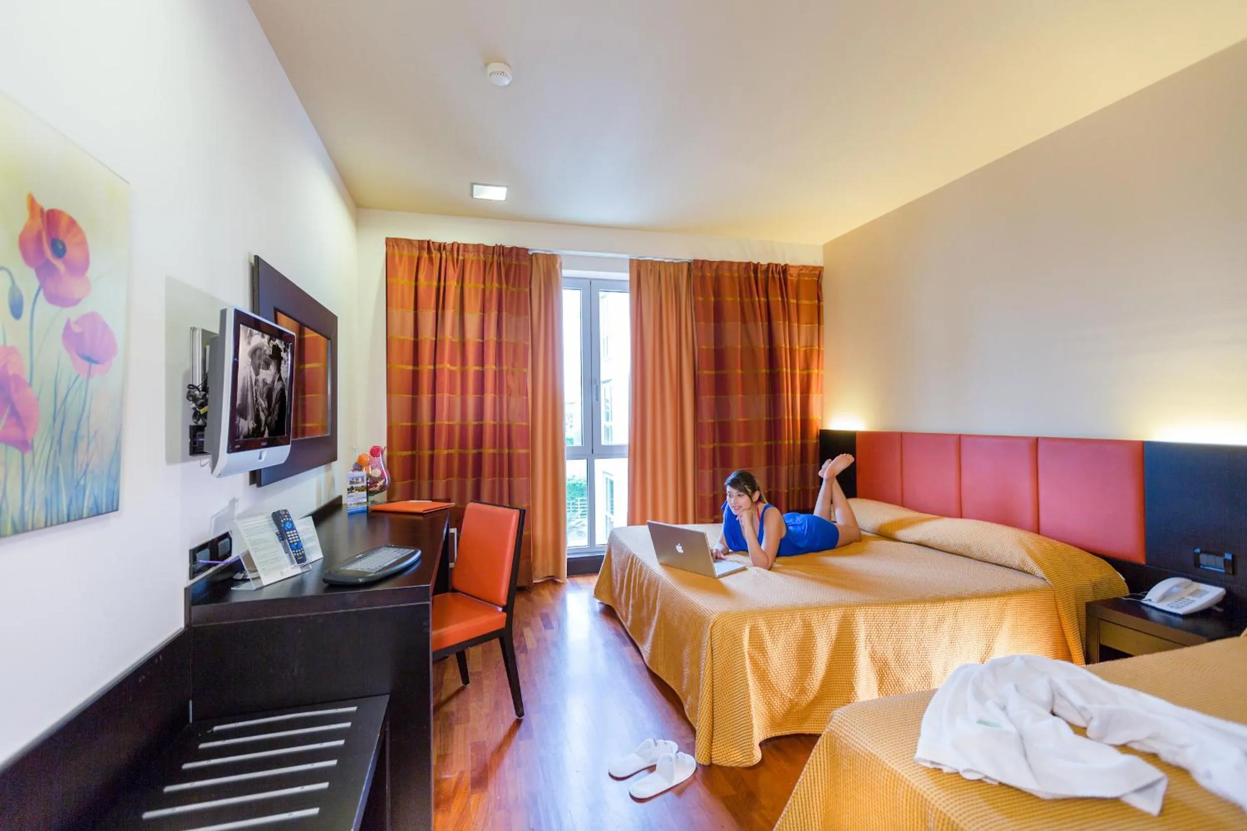 Bedroom, Bed in Victoria Terme Hotel