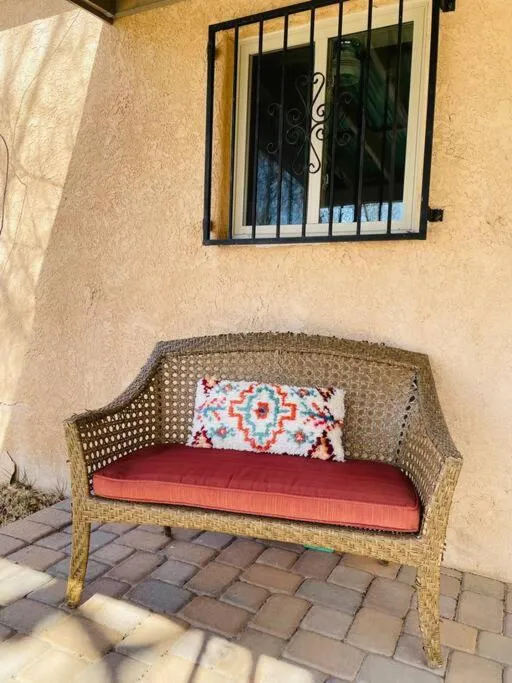 Patio in Vintage charm vacation home with modern comforts near Old Town
