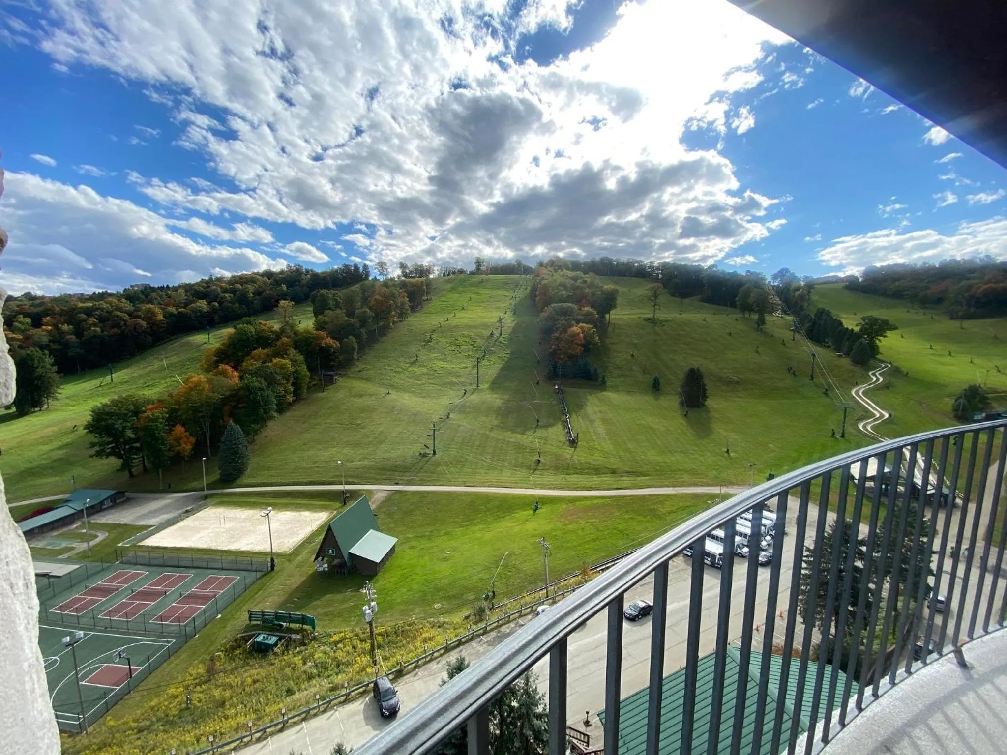 Balcony/Terrace in Slopeside Hotel by Seven Springs Resort