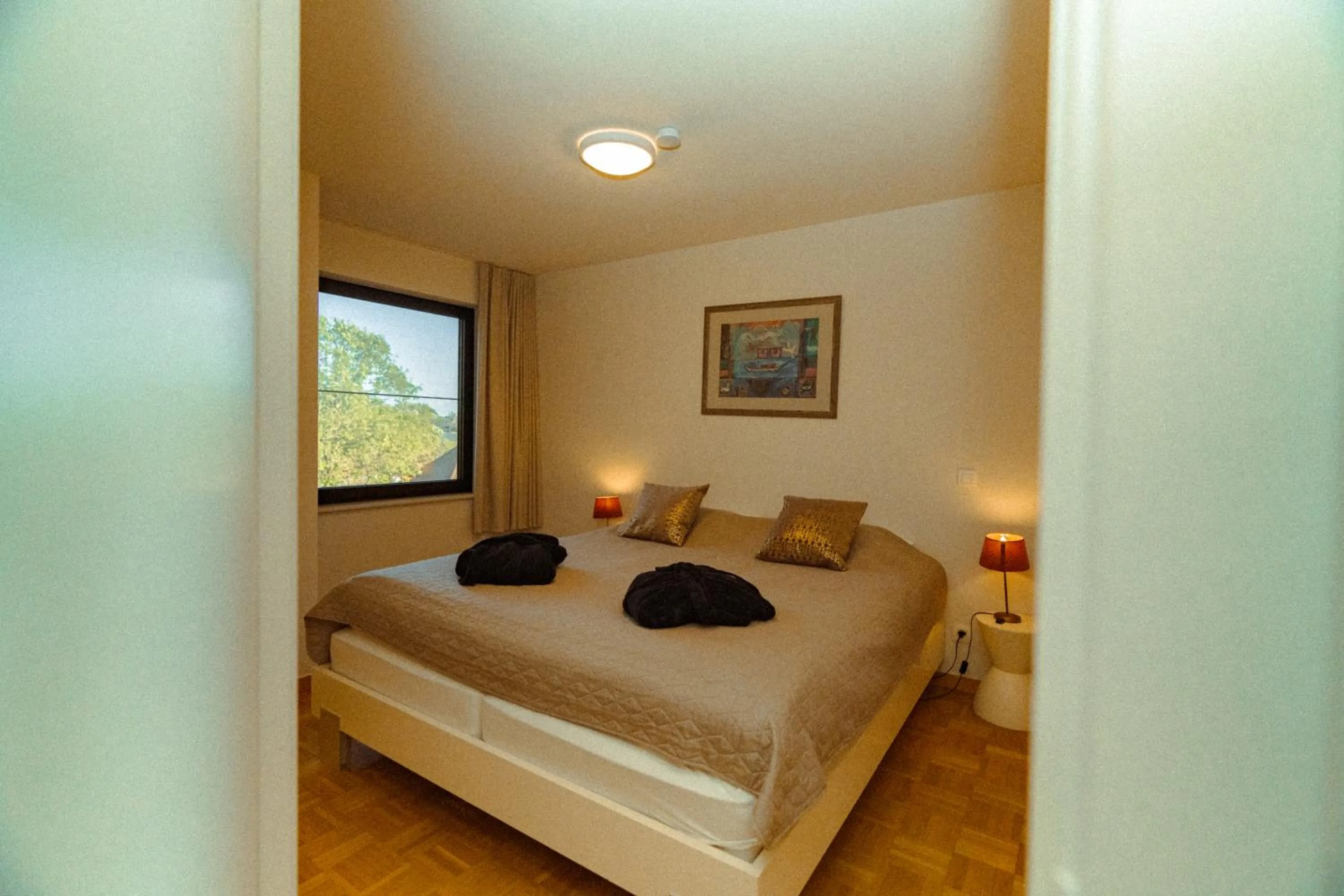 Bed in Hotel Restaurant Steenhuyse