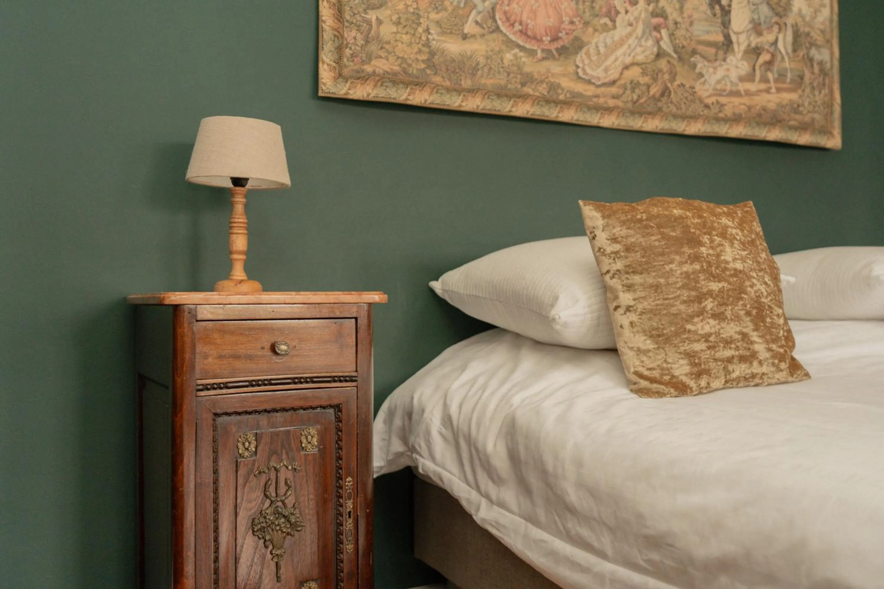 Bed in Hotel Restaurant Steenhuyse