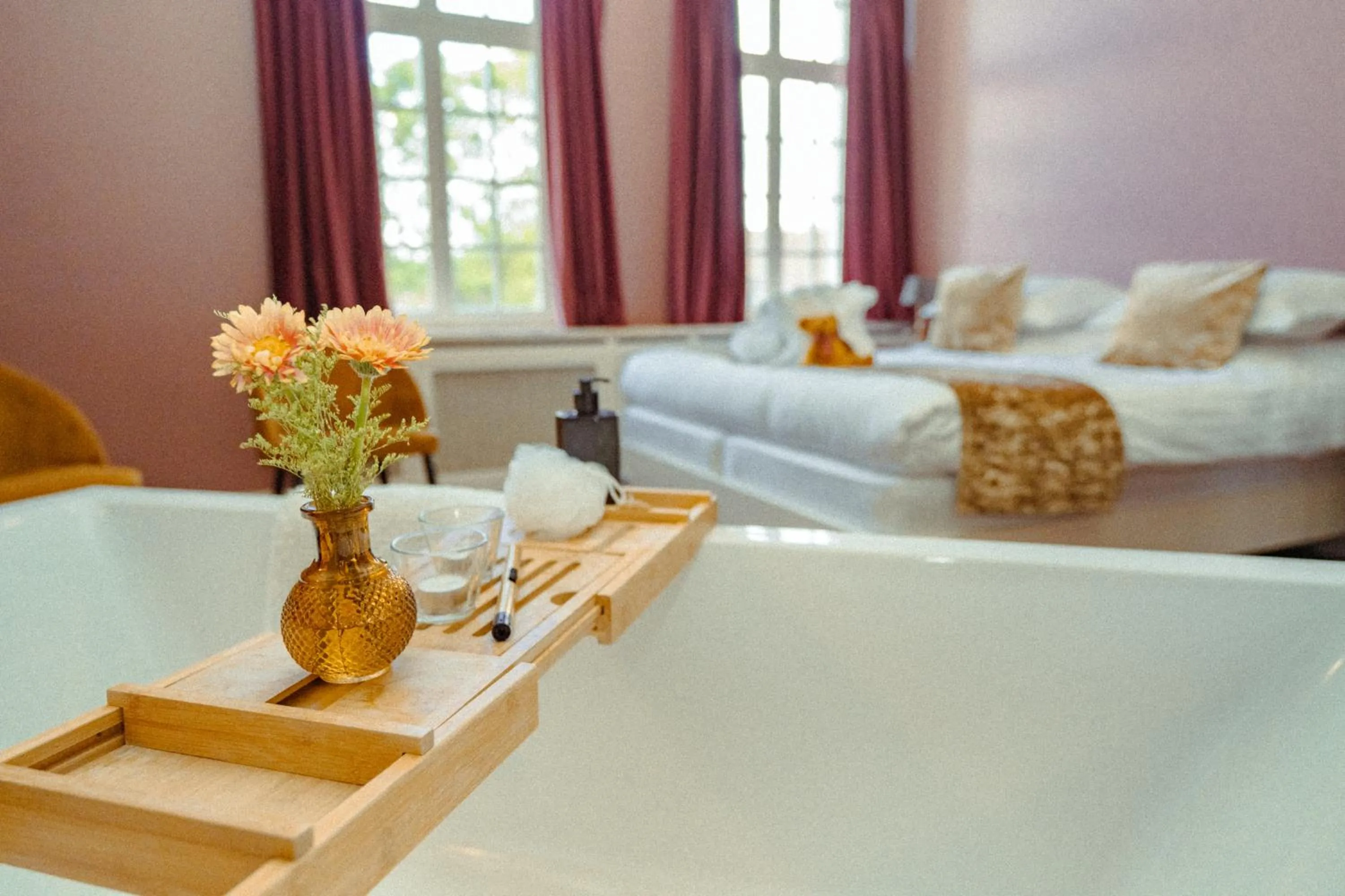 Bed in Hotel Restaurant Steenhuyse