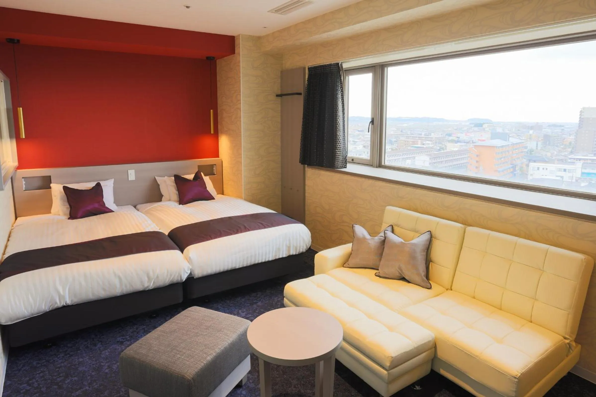 Bed in Hotel Castle Inn Suzuka