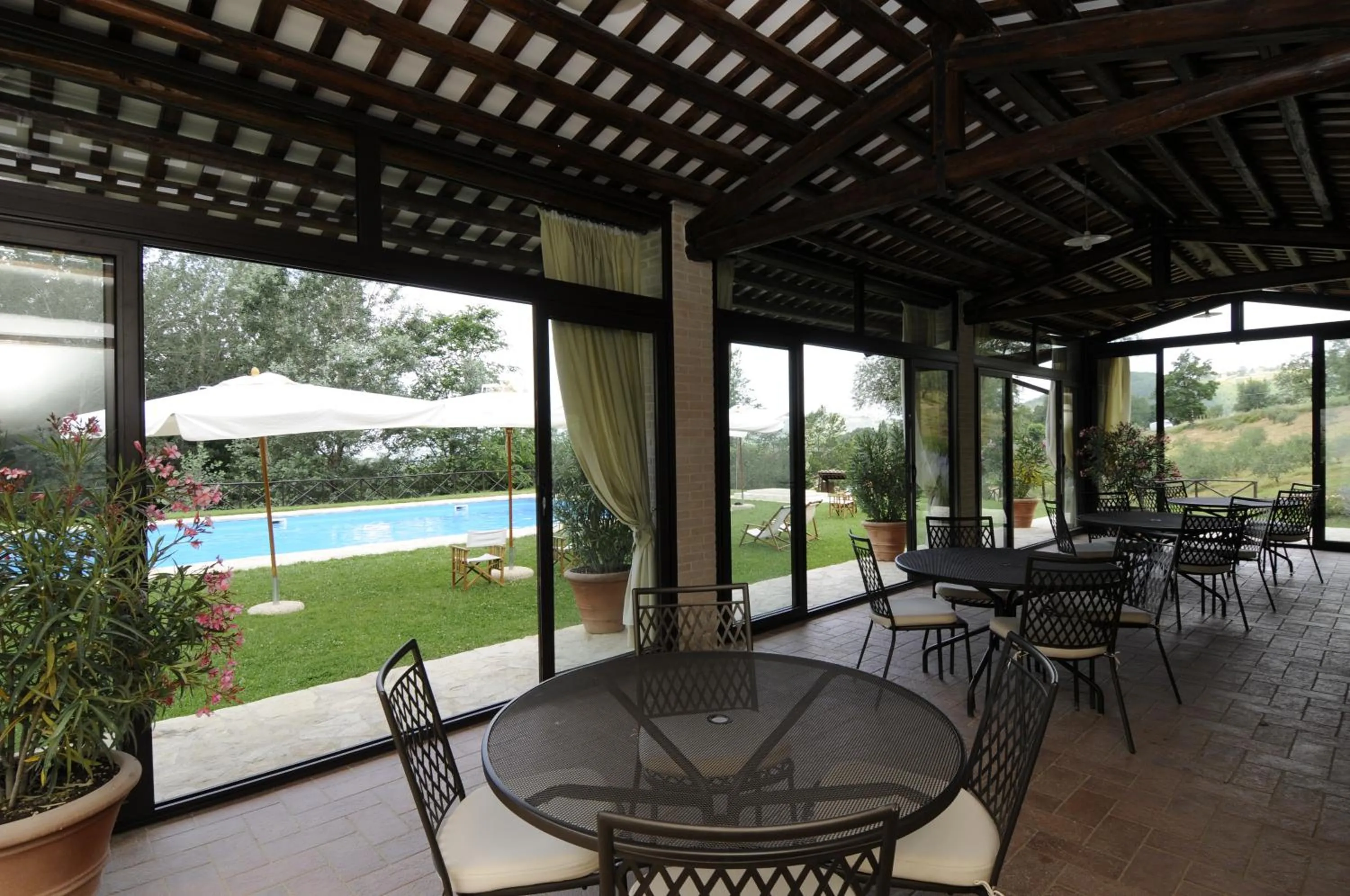 Pool view in Agriturismo Le Case