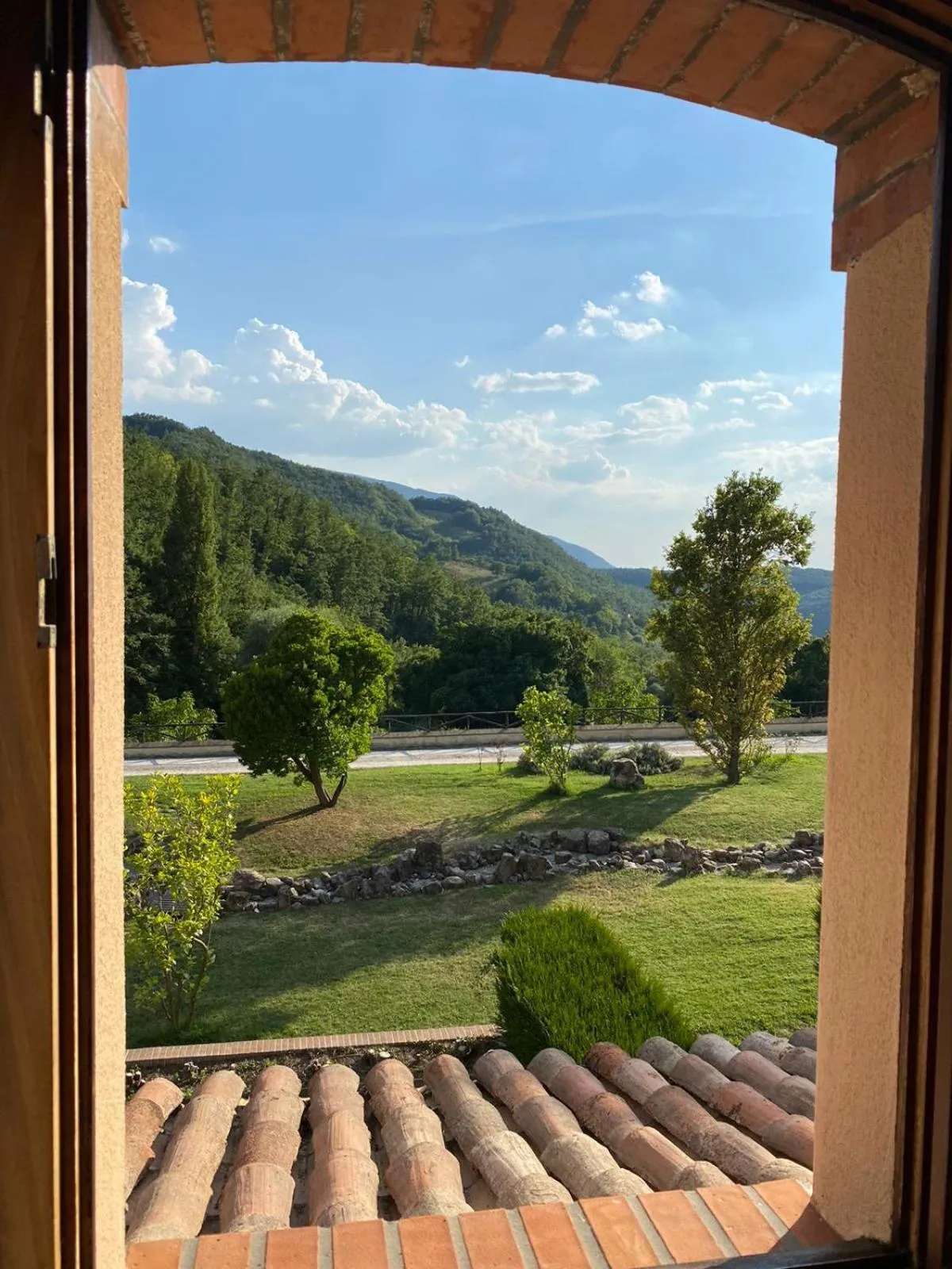 Garden view in Agriturismo Le Case