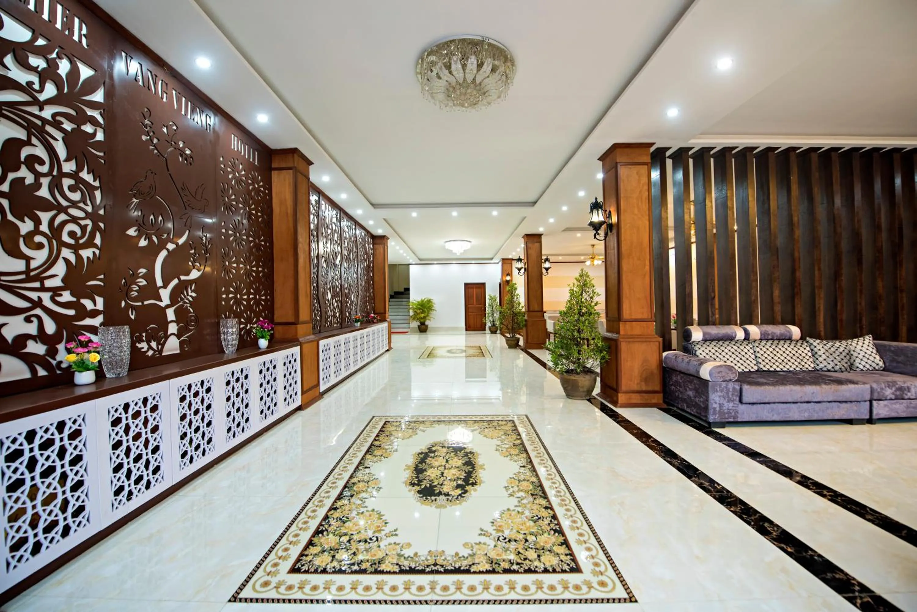 Living room in Vang Vieng Freedom Star's Hotel