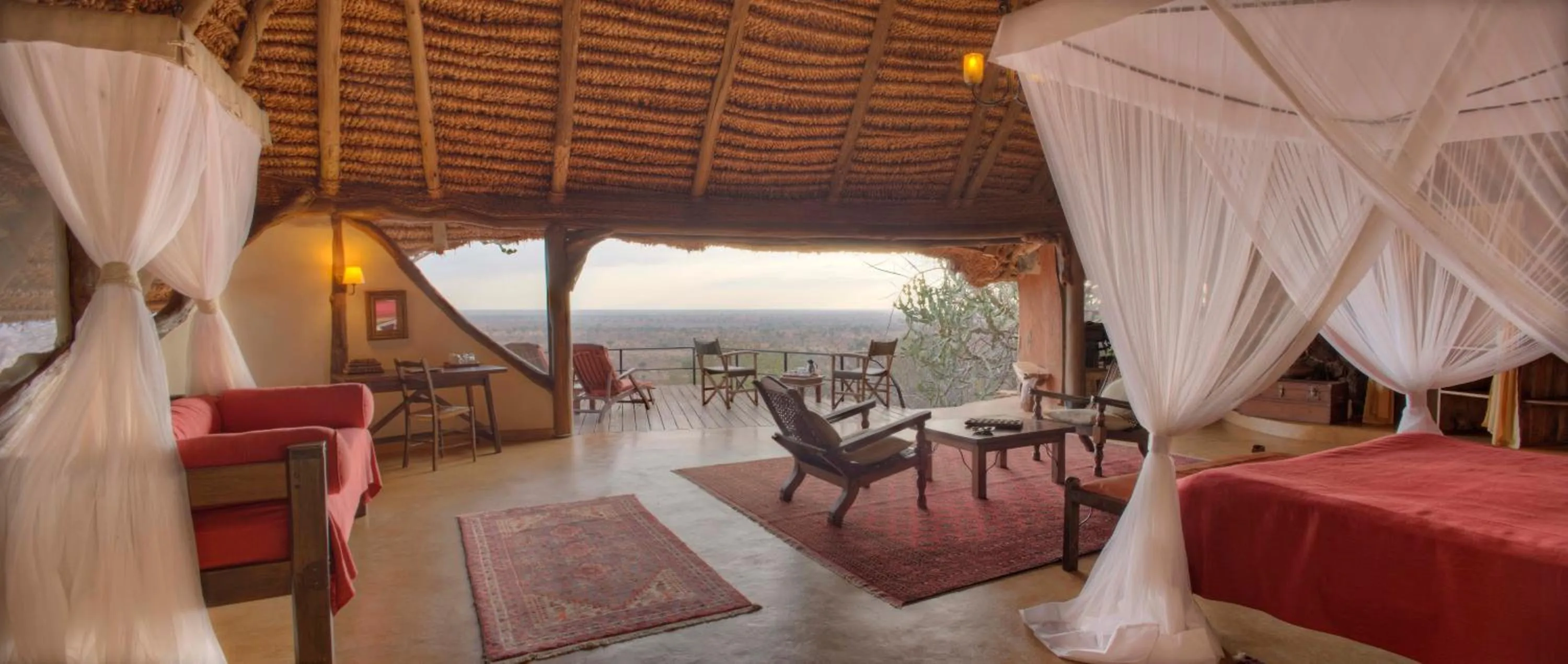 View (from property/room), Bed in Elewana Elsa's Kopje