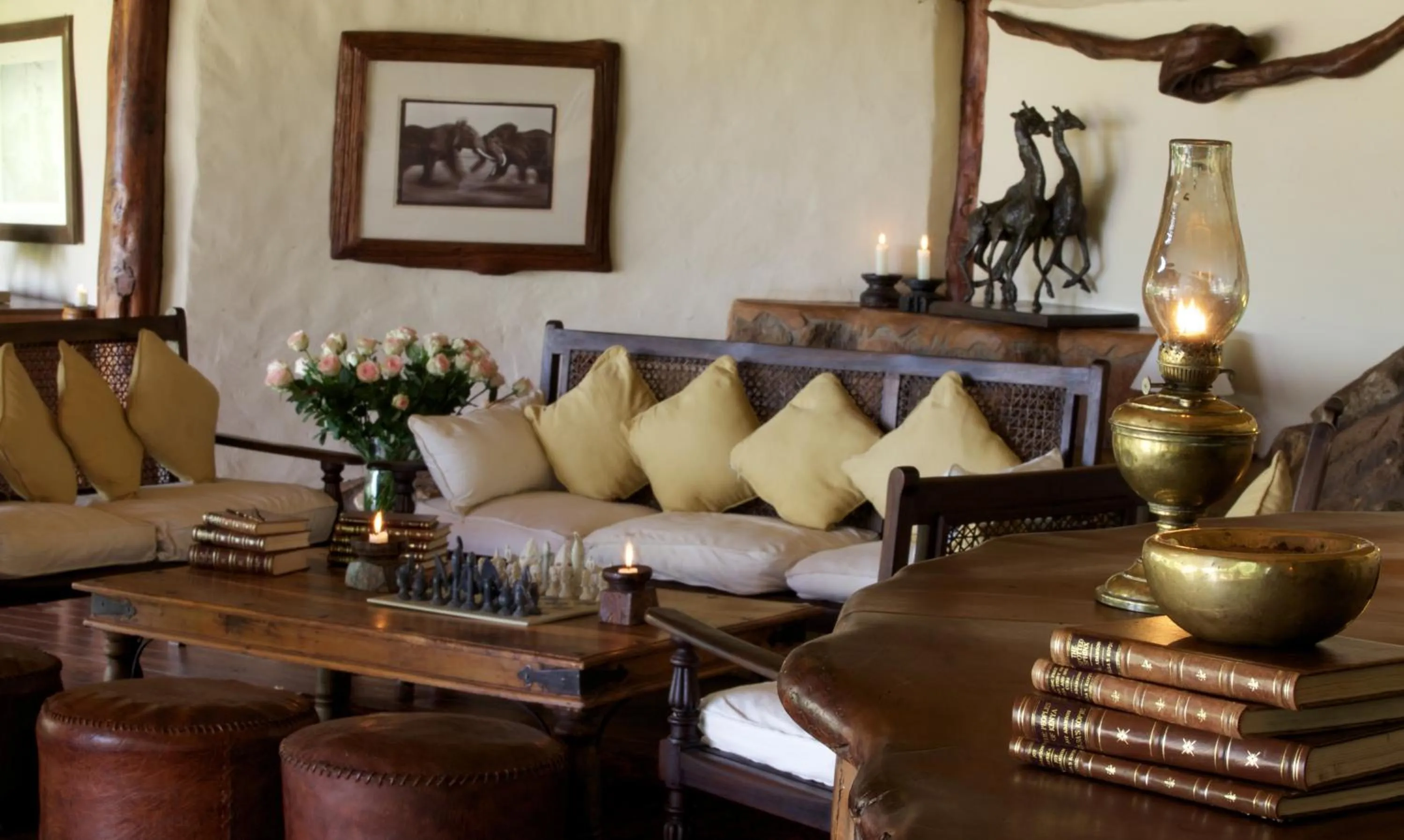 Seating area in Elewana Elsa's Kopje