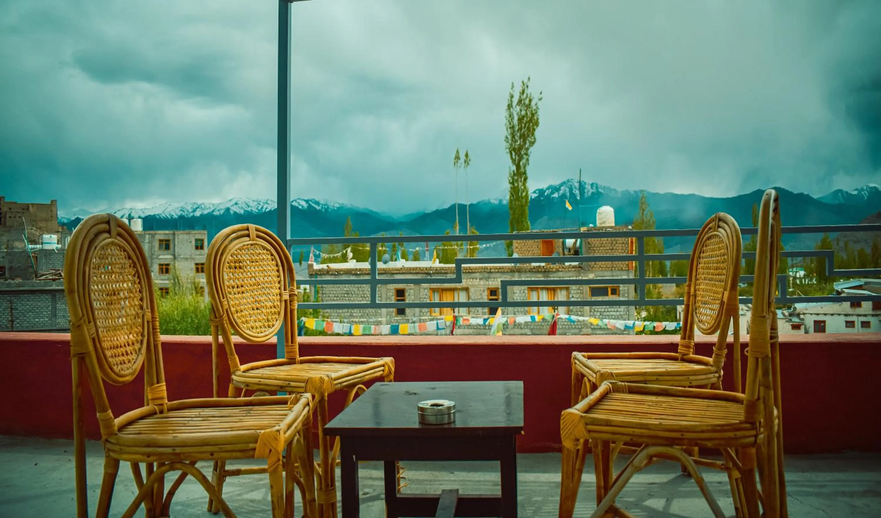 Balcony/Terrace in Raybo Hostel - Serene stay with 5 mins walk from the main market