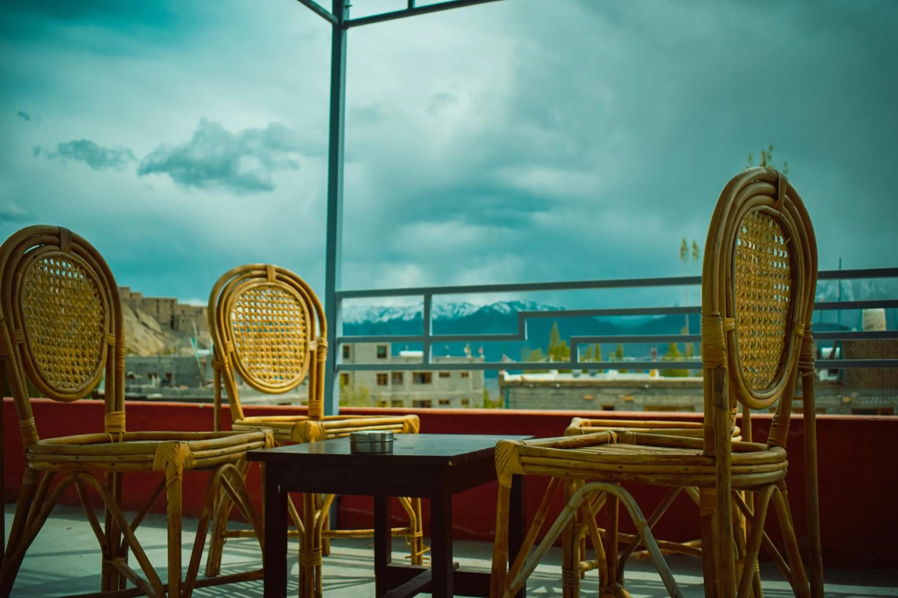 Balcony/Terrace in Raybo Hostel - Serene stay with 5 mins walk from the main market