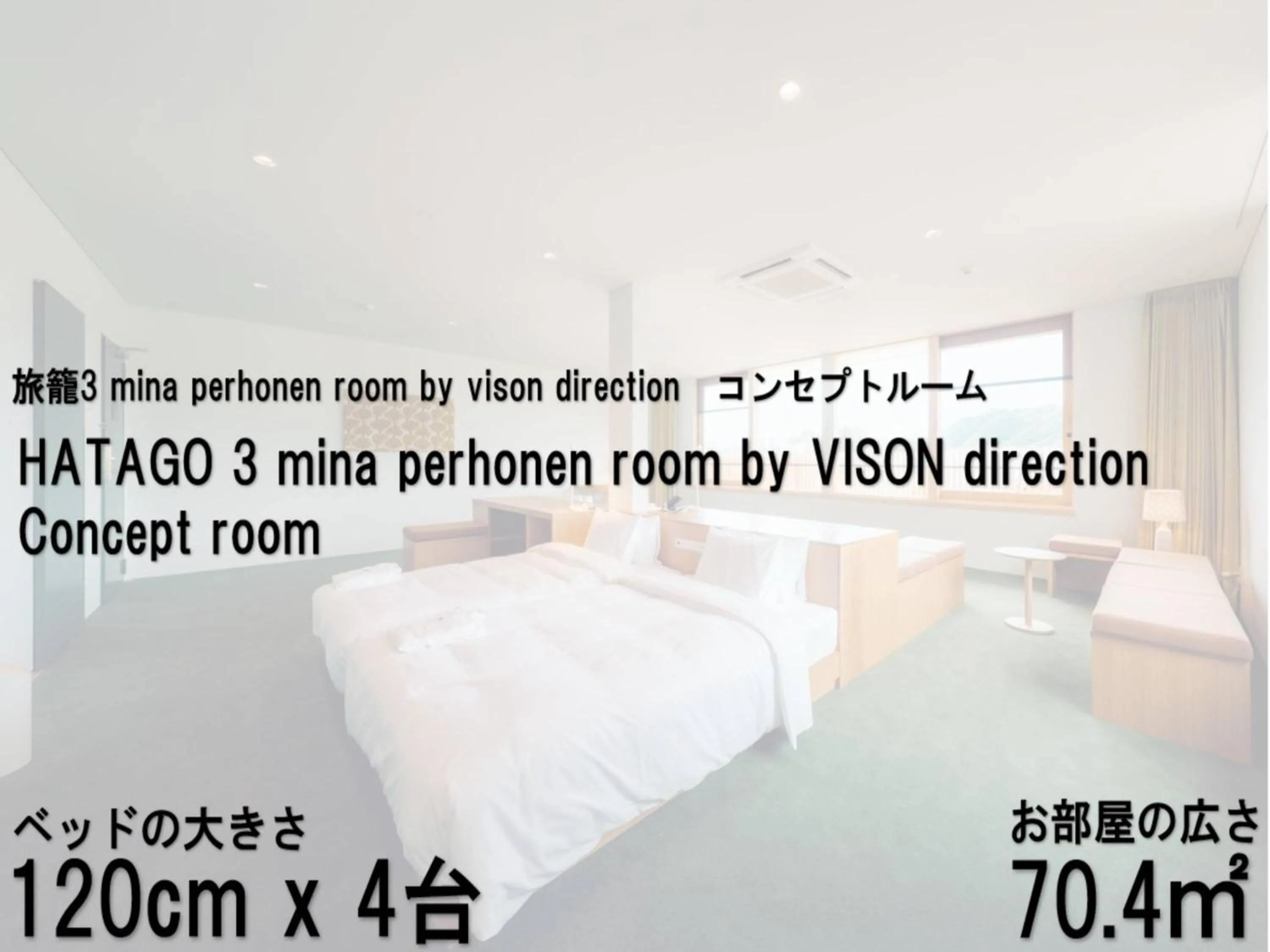 Photo of the whole room, Bed in Hatago Vison