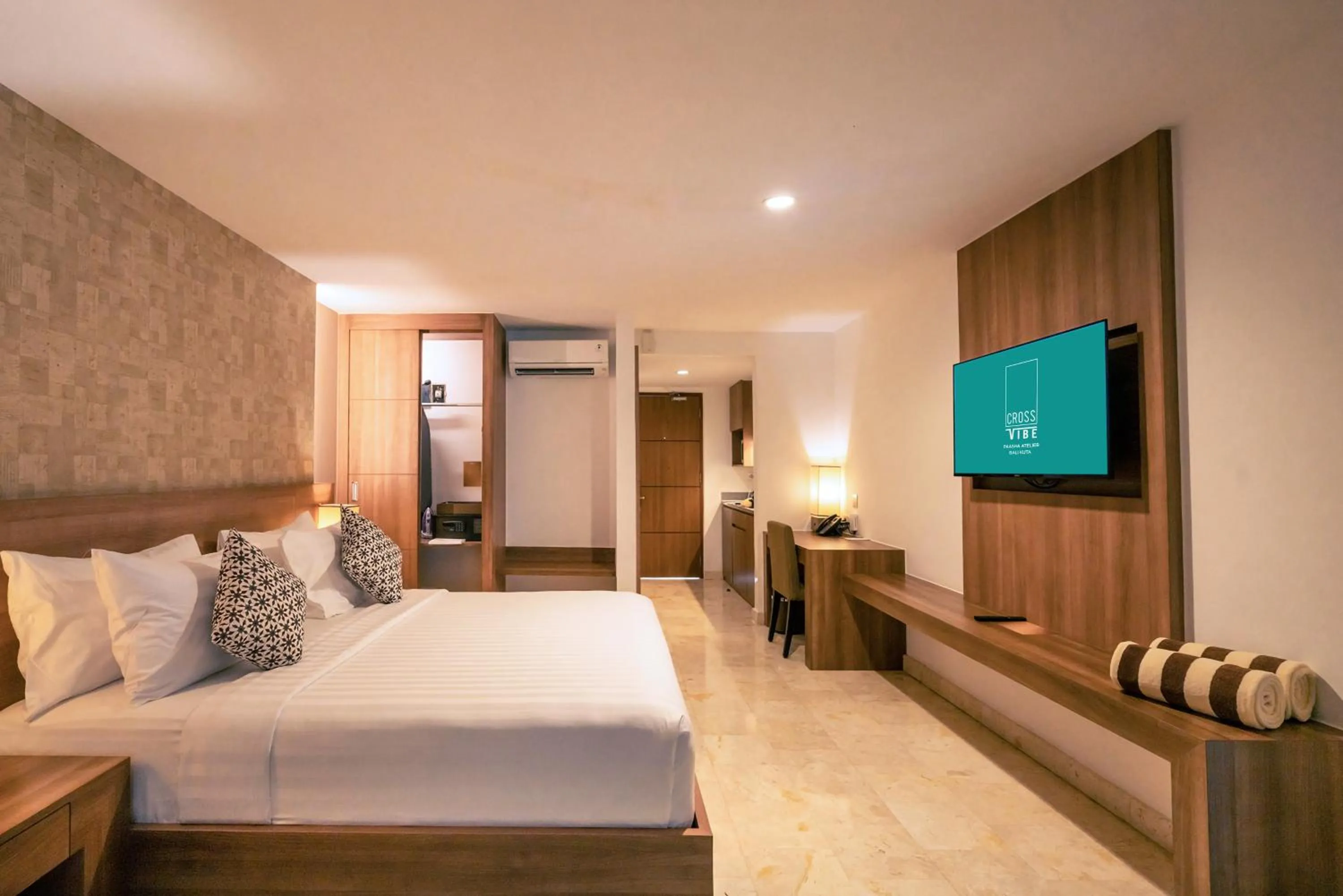 Bedroom, Bed in Cross Vibe Paasha Atelier Bali Kuta