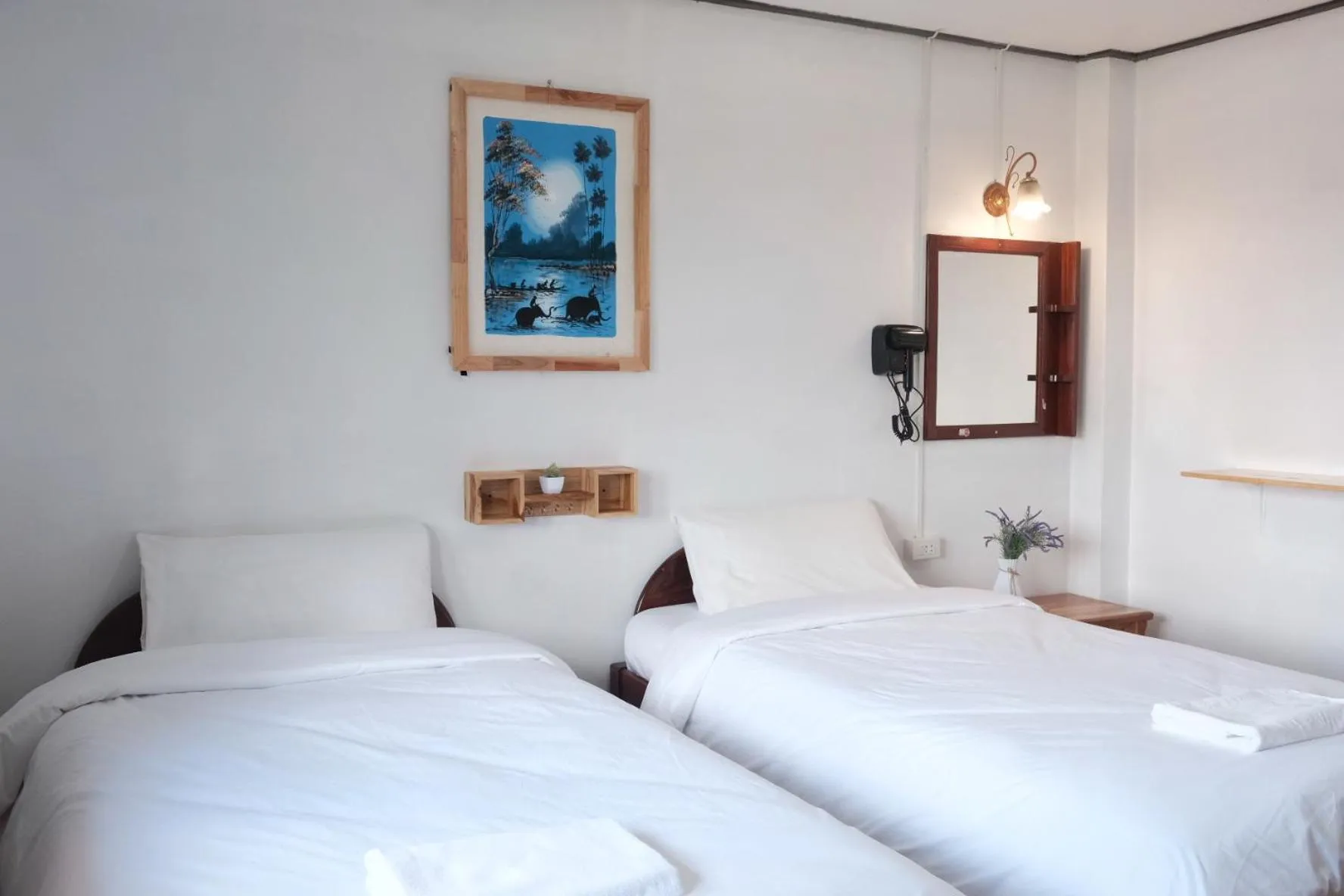 Bed in Sabaydee Guesthouse