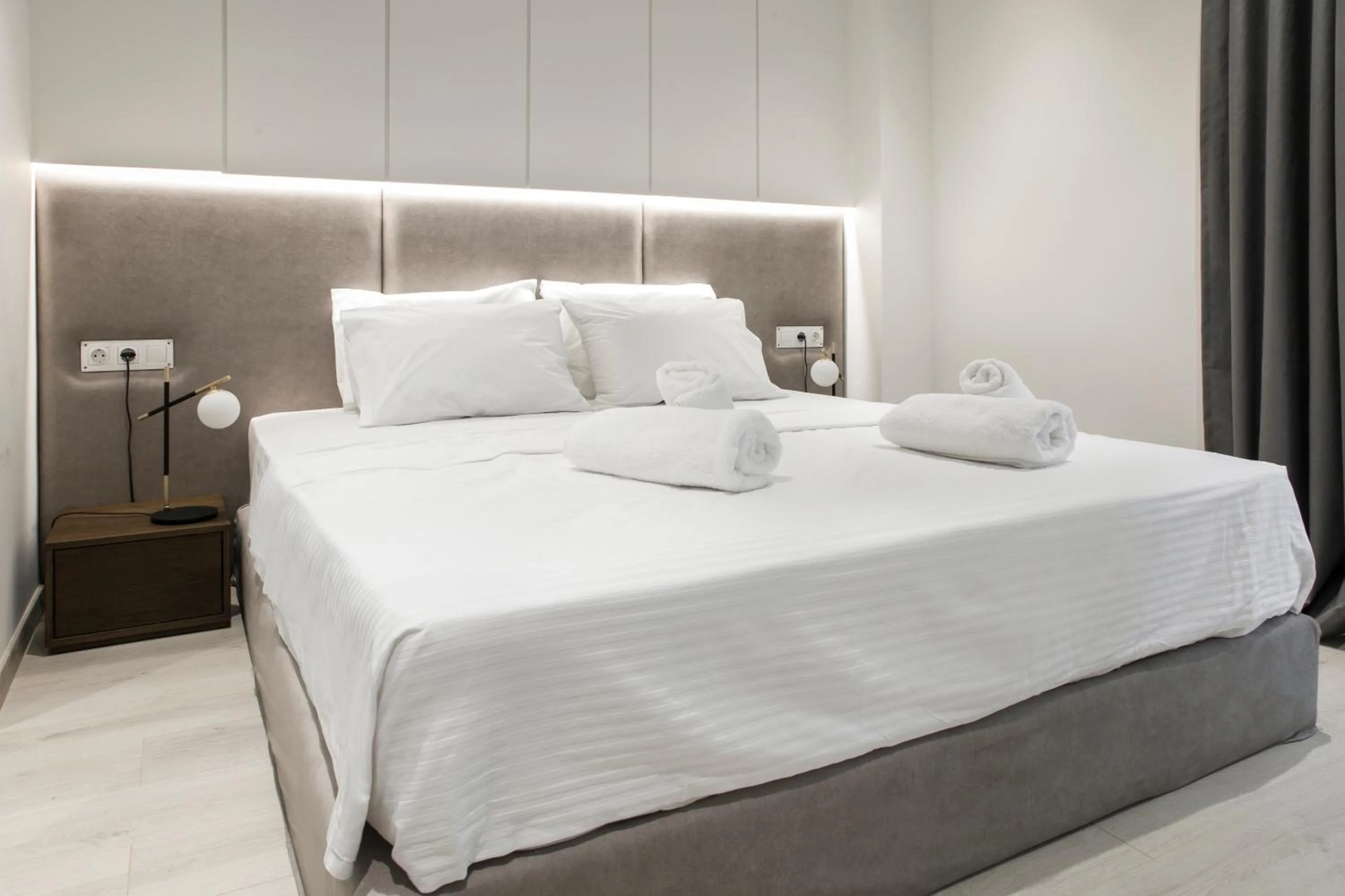 Bed in Ultra Chic Modern 4 Bedrooms Apartment in Athens