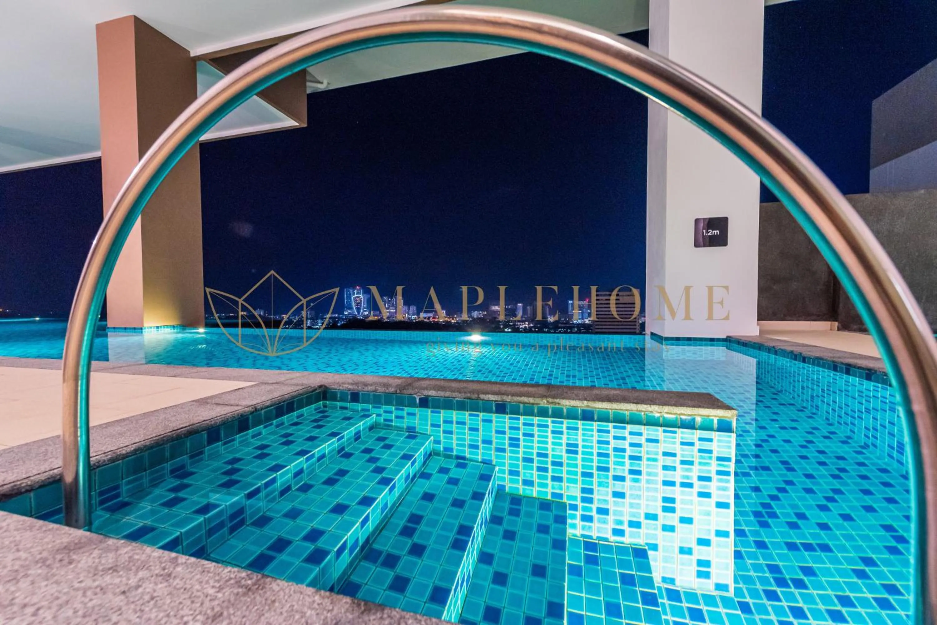 Swimming pool in The Apple Premier Suites Melaka
