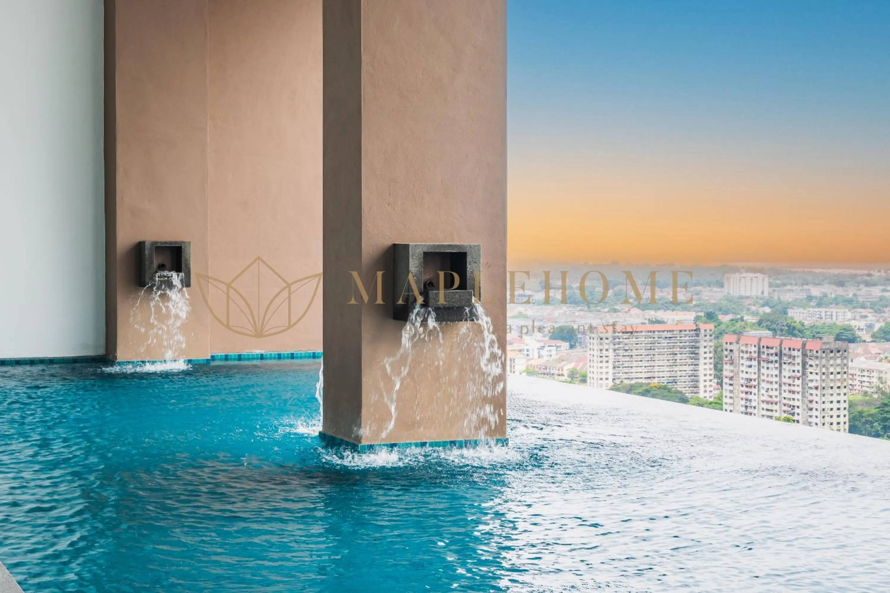 Swimming pool in The Apple Premier Suites Melaka