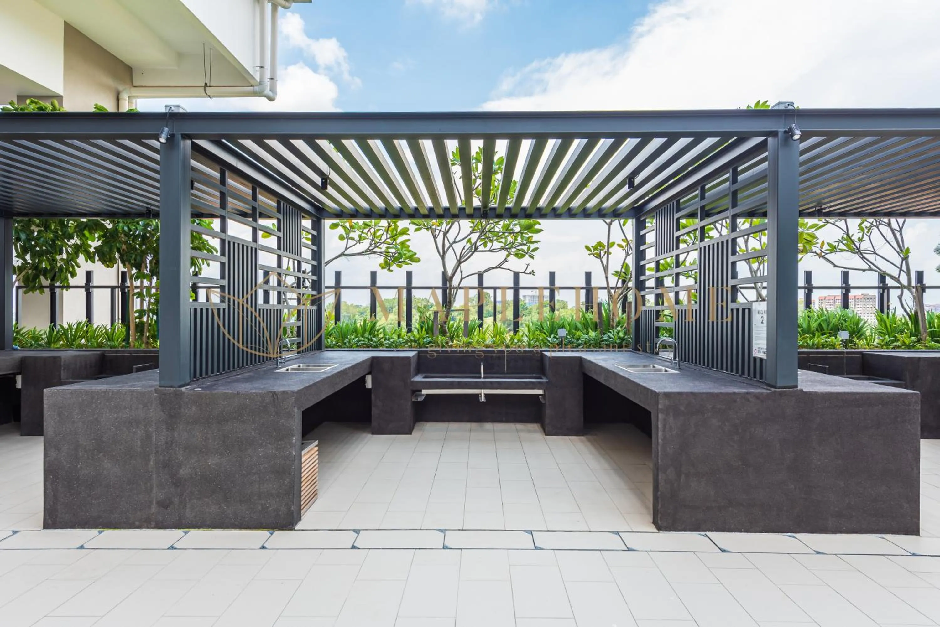 BBQ facilities in The Apple Premier Suites Melaka