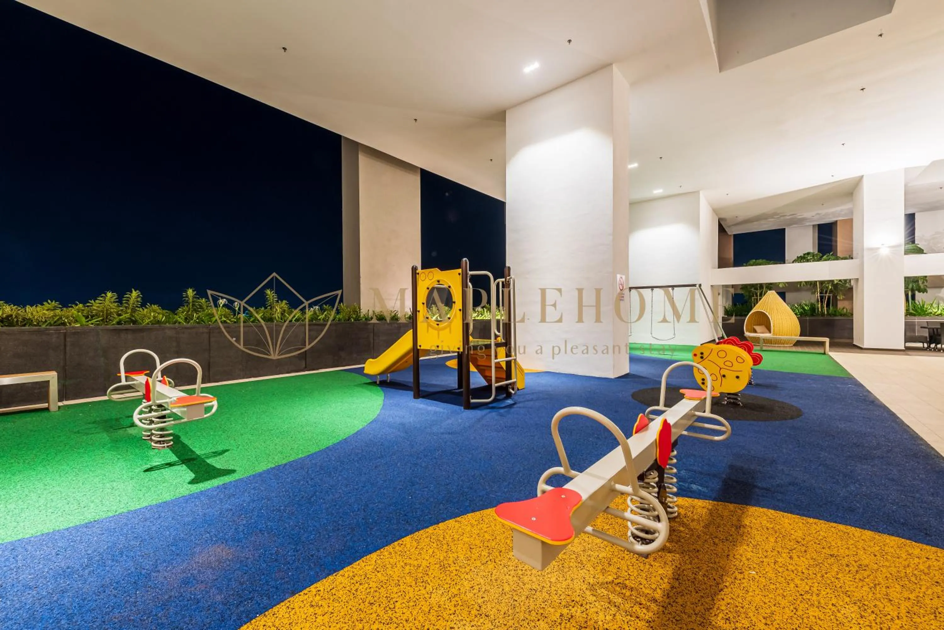 Children play ground in The Apple Premier Suites Melaka