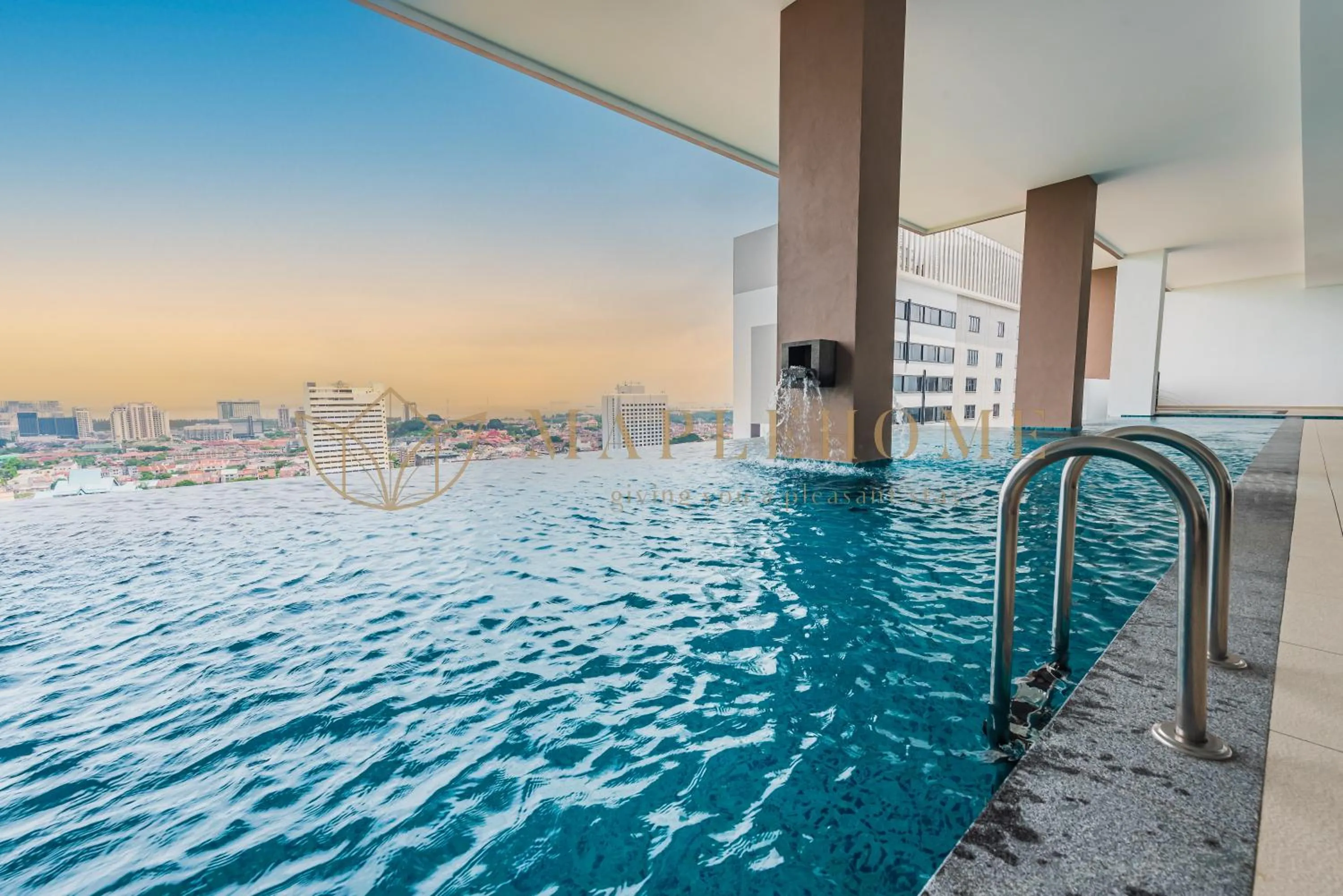 Swimming pool in The Apple Premier Suites Melaka