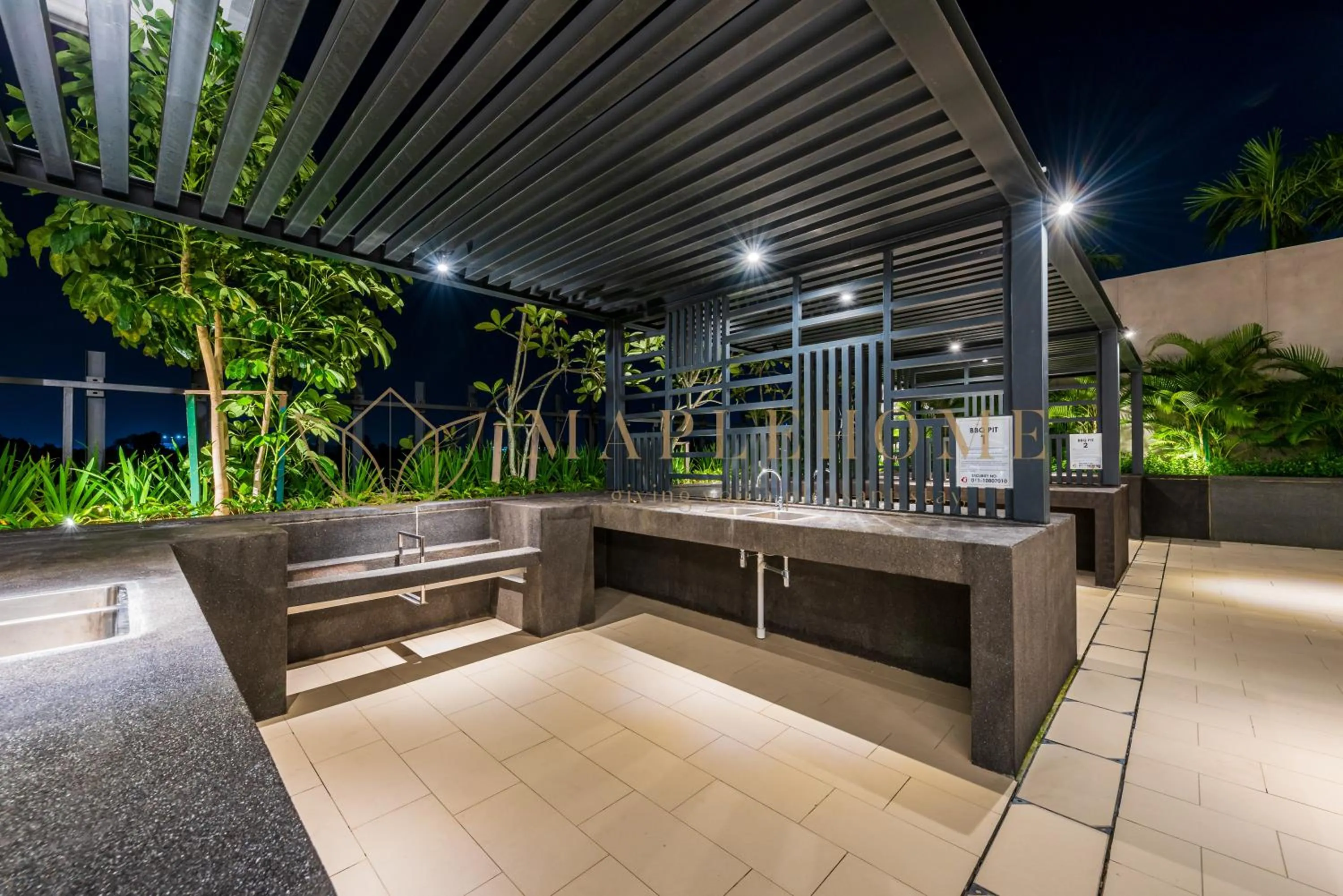 BBQ facilities in The Apple Premier Suites Melaka