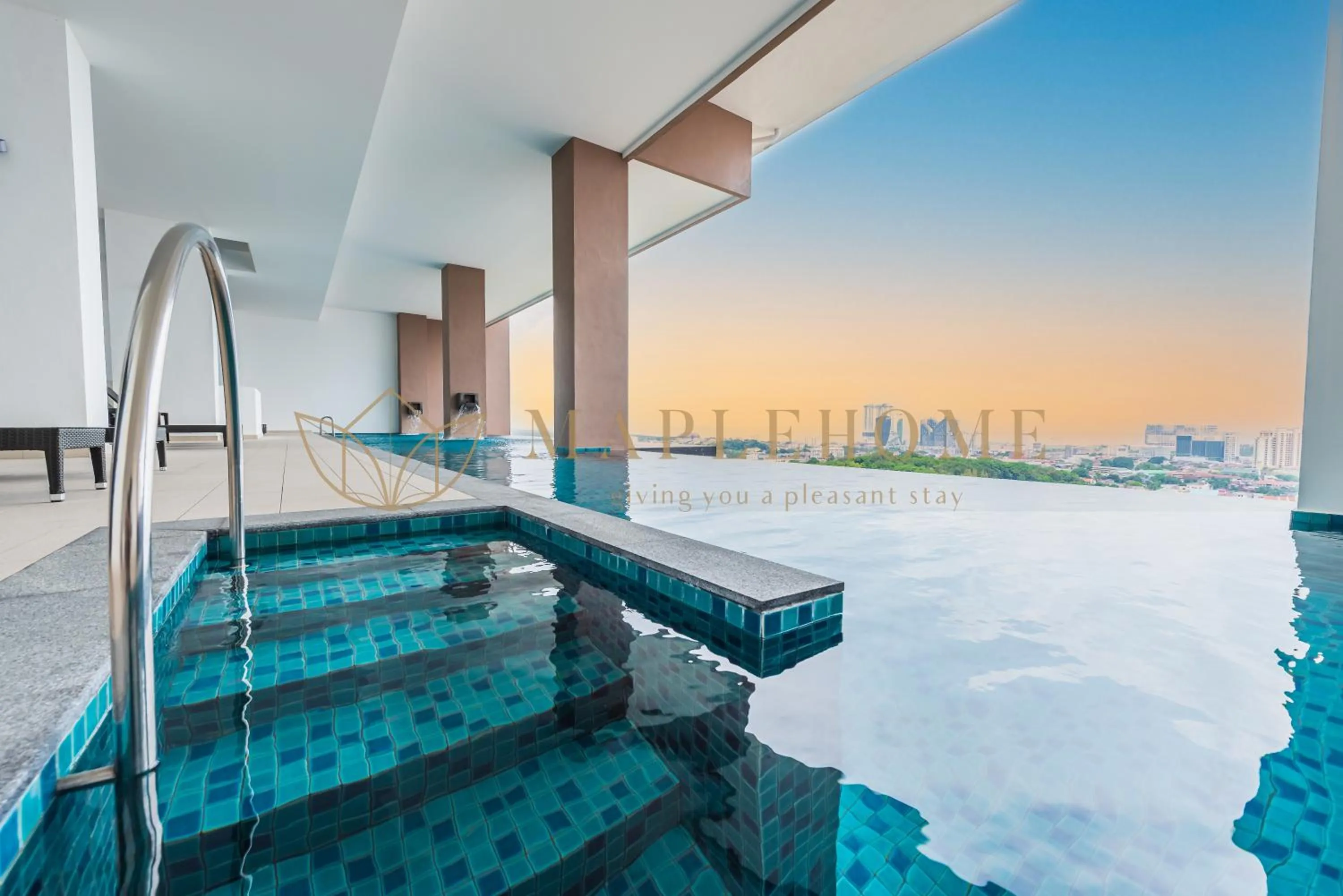 Swimming pool in The Apple Premier Suites Melaka