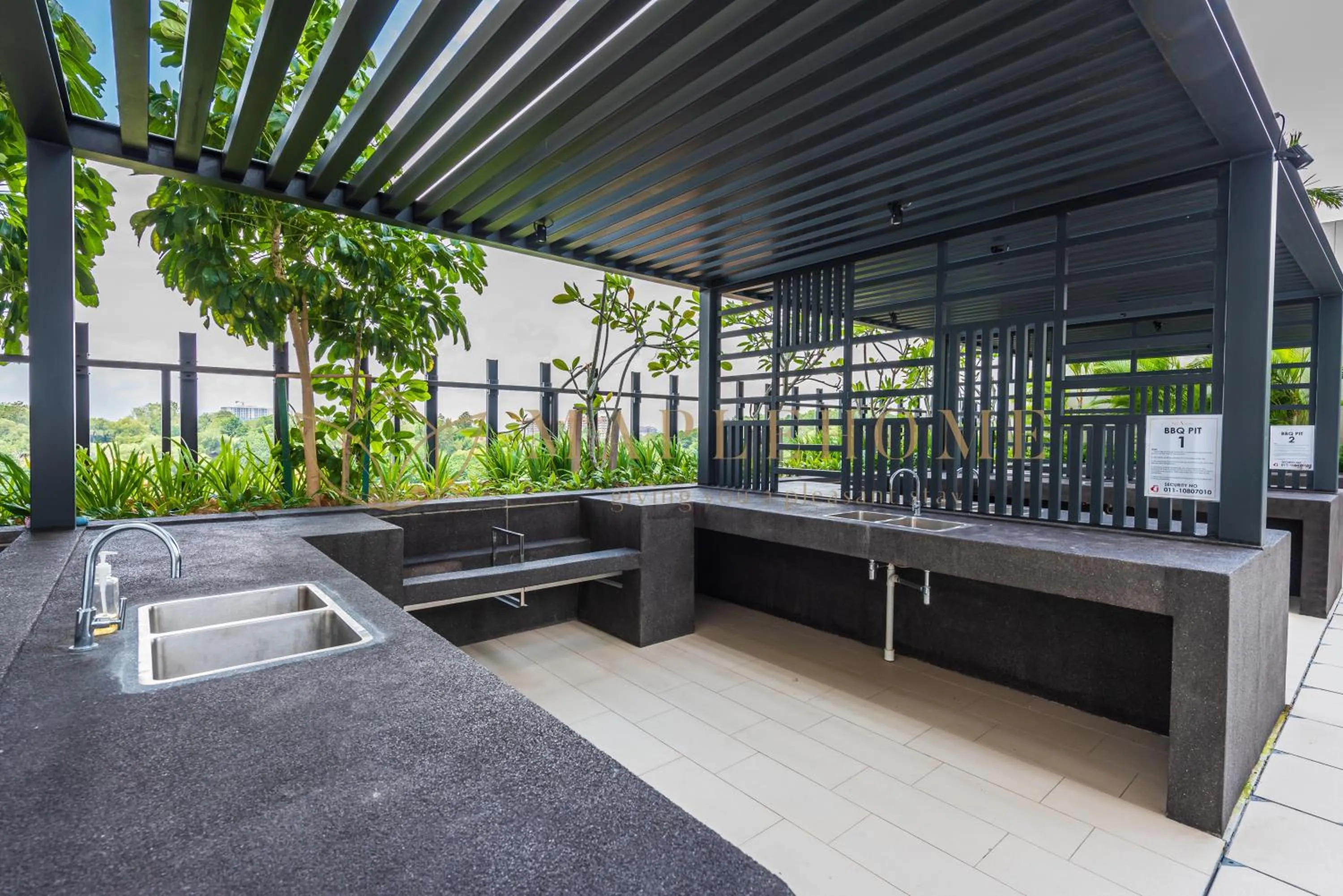 BBQ facilities in The Apple Premier Suites Melaka
