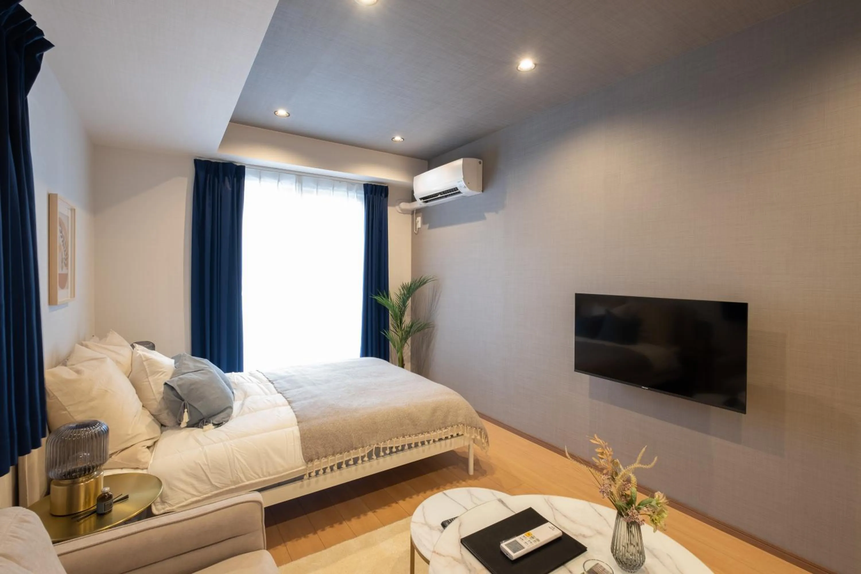 Bedroom, Bed in Ken's Place麻布East