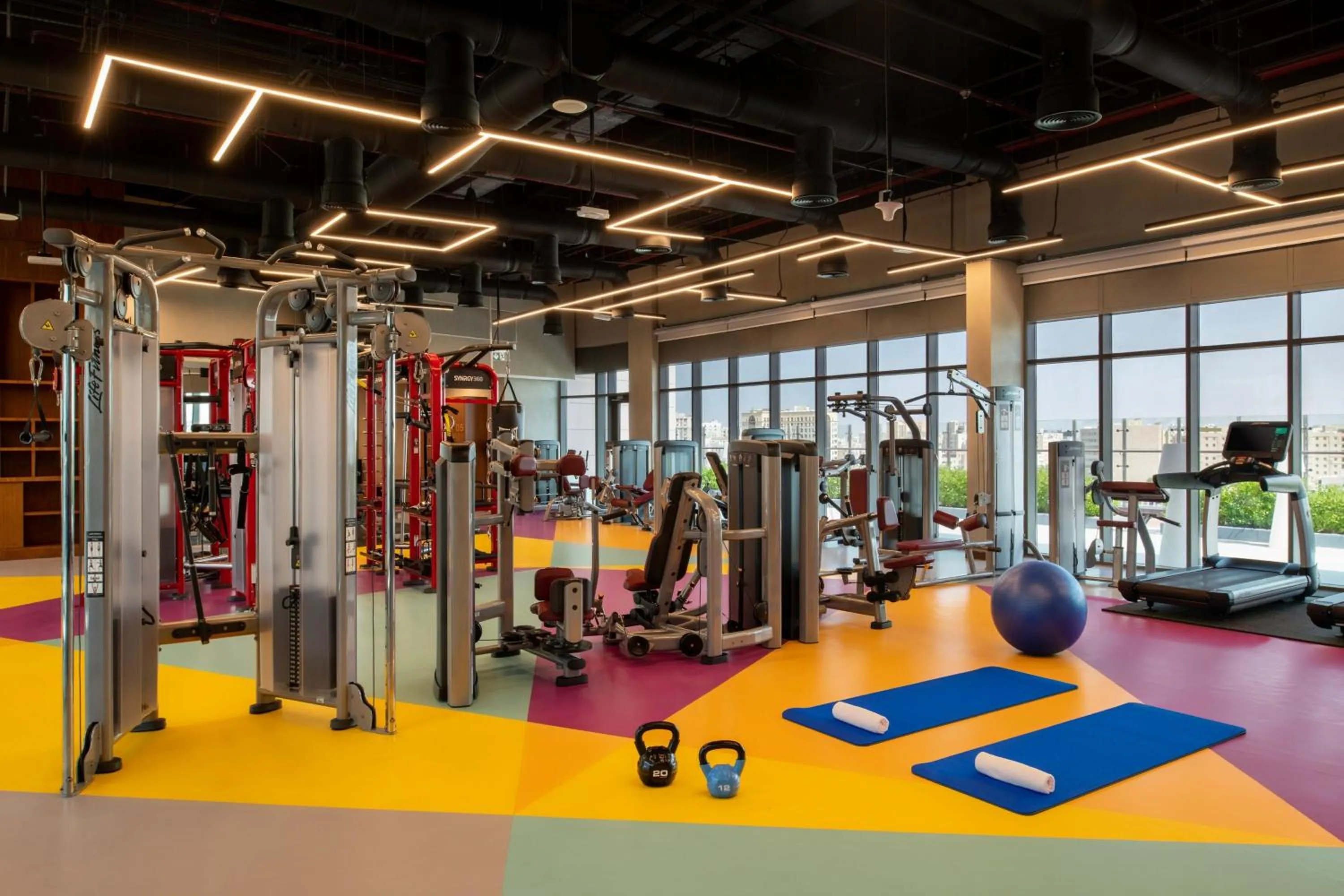 Fitness centre/facilities in Marriott Executive Apartments Doha, Le Mirage City Walk
