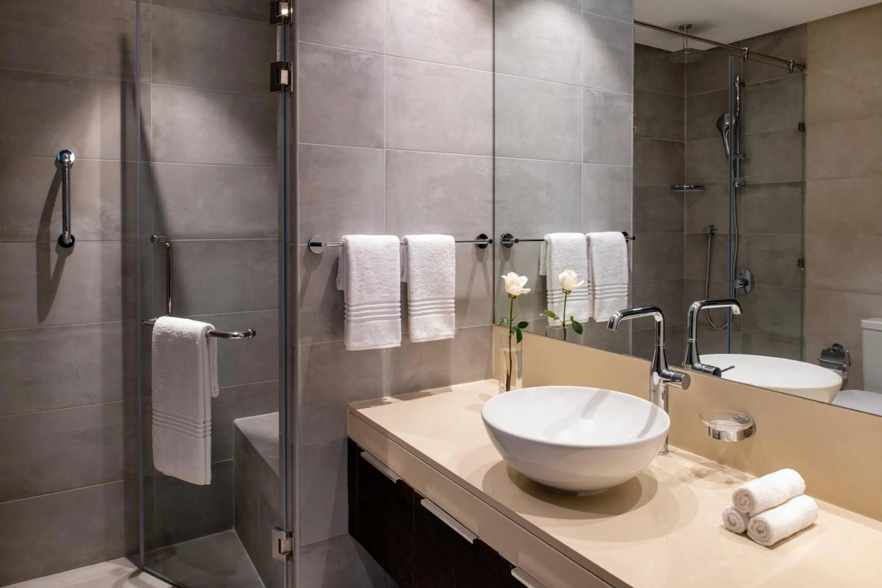 Shower in Marriott Executive Apartments Doha, Le Mirage City Walk