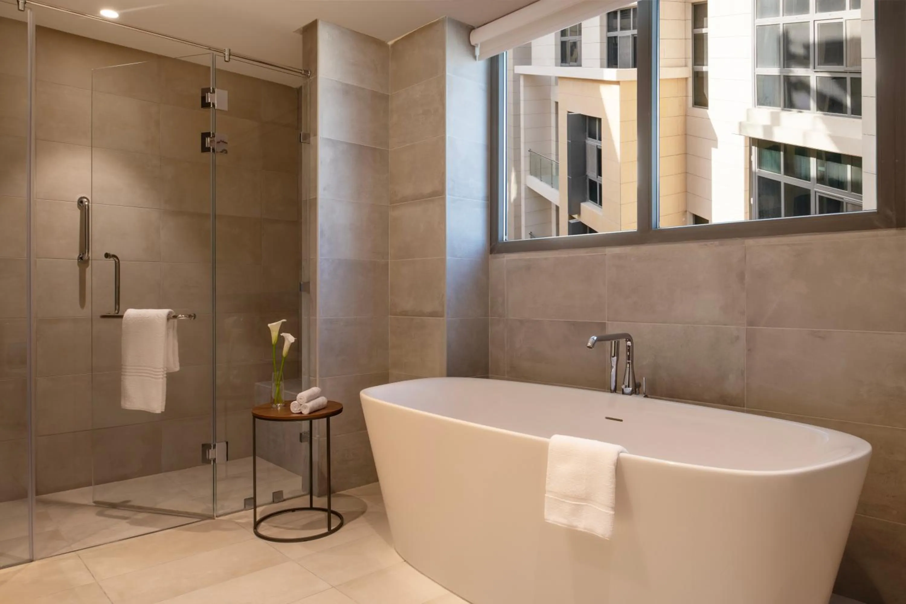 Shower in Marriott Executive Apartments Doha, Le Mirage City Walk