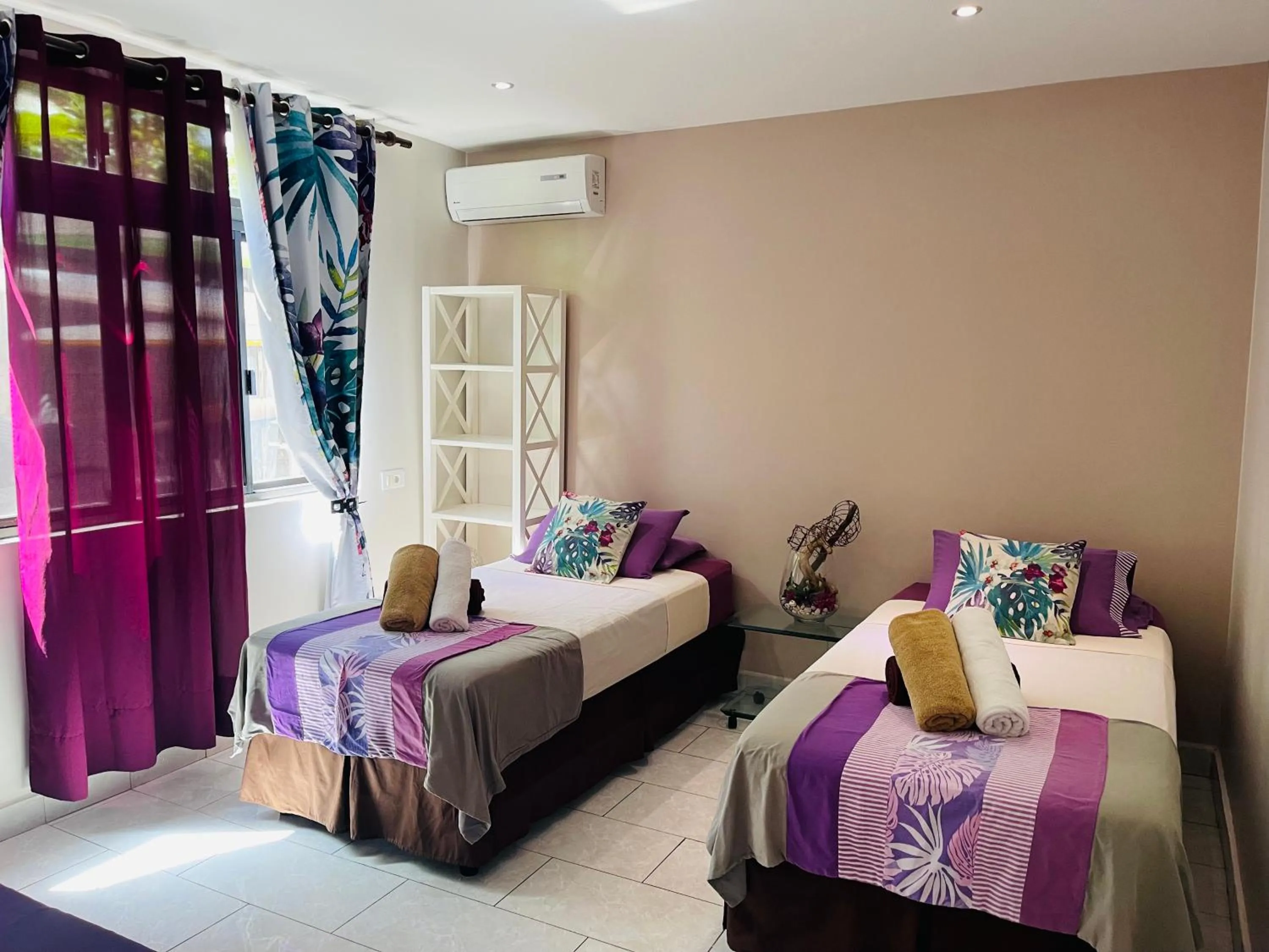 Bed in Tahiti beach house
