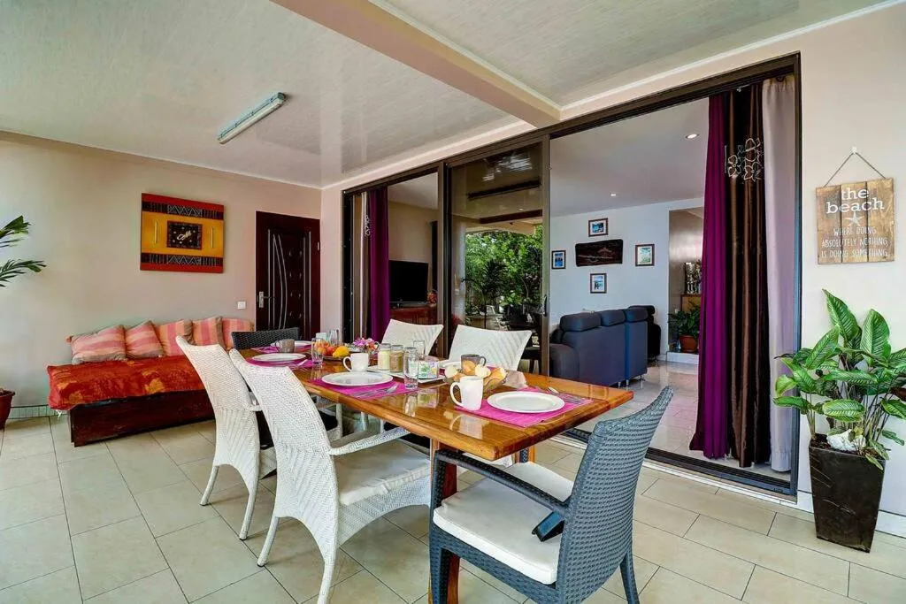 Patio in Tahiti beach house