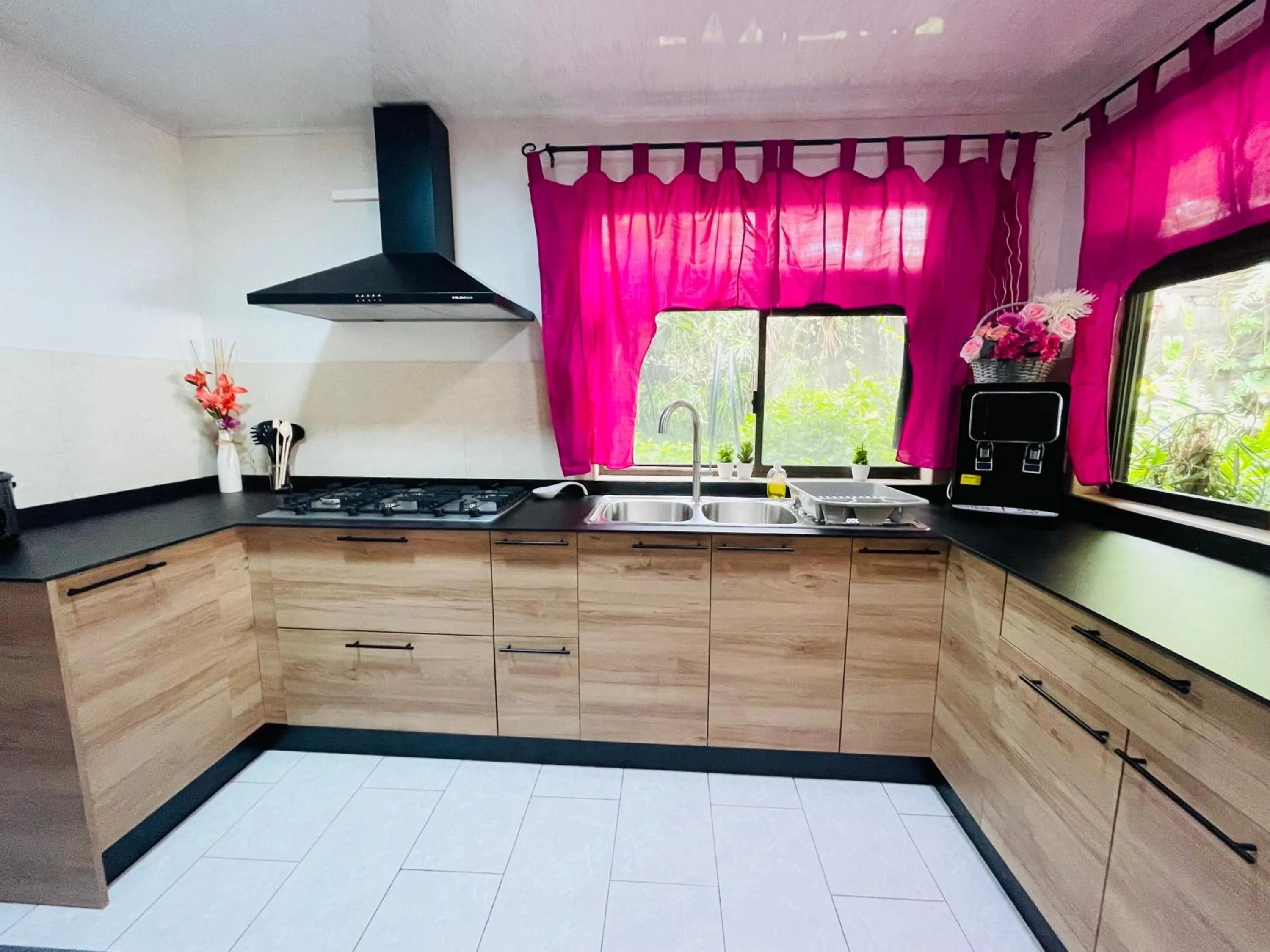 kitchen in Tahiti beach house