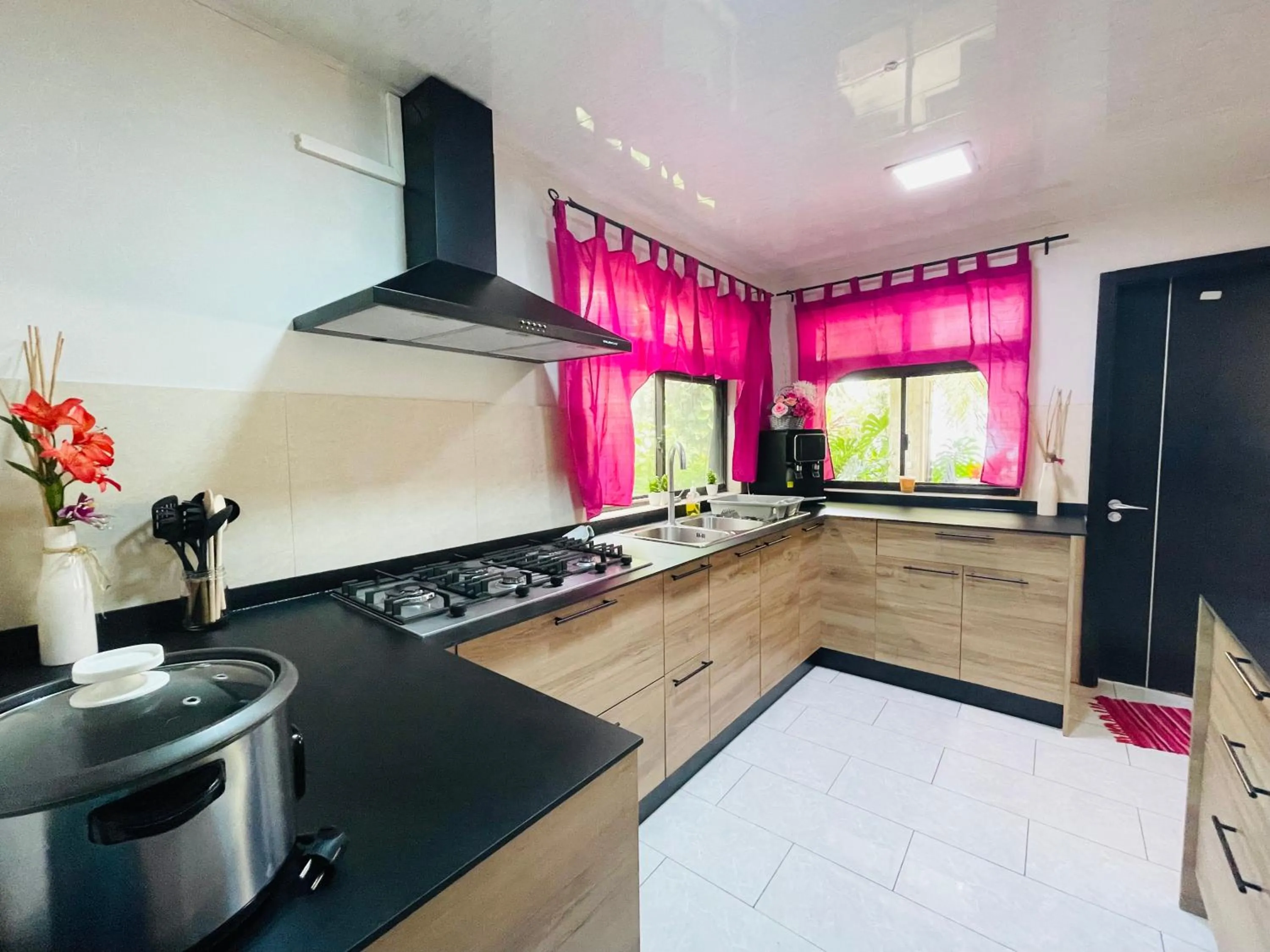 kitchen in Tahiti beach house