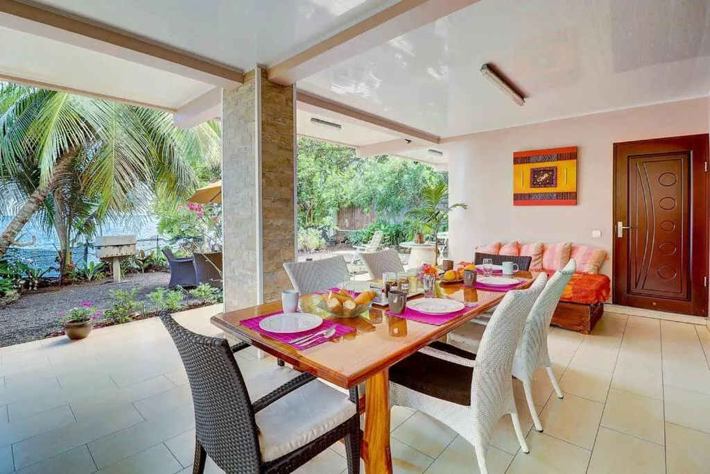 Patio in Tahiti beach house