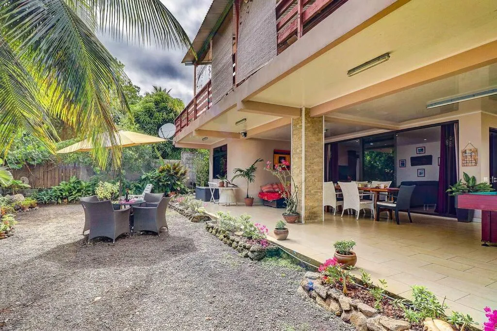 Patio in Tahiti beach house